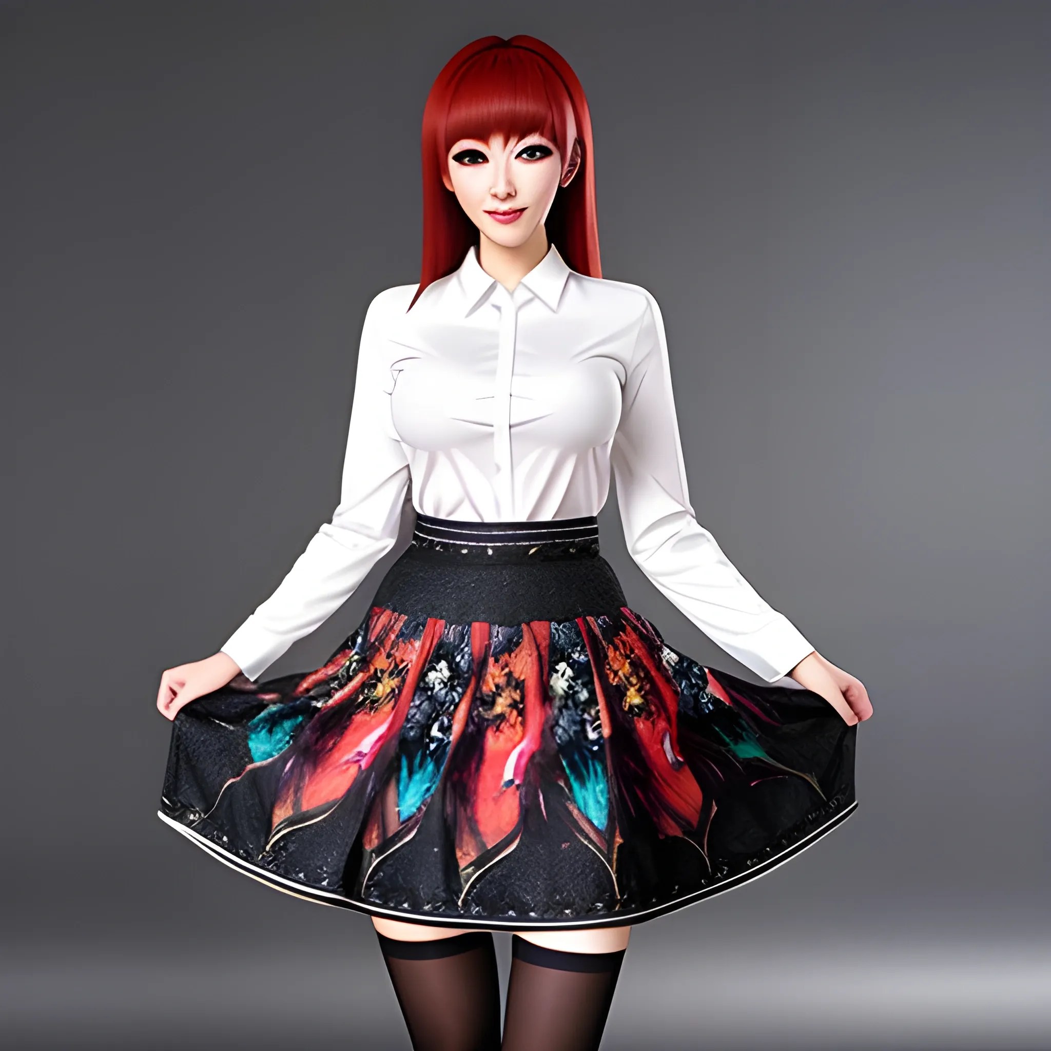 anime girl, skirt Arthub.ai