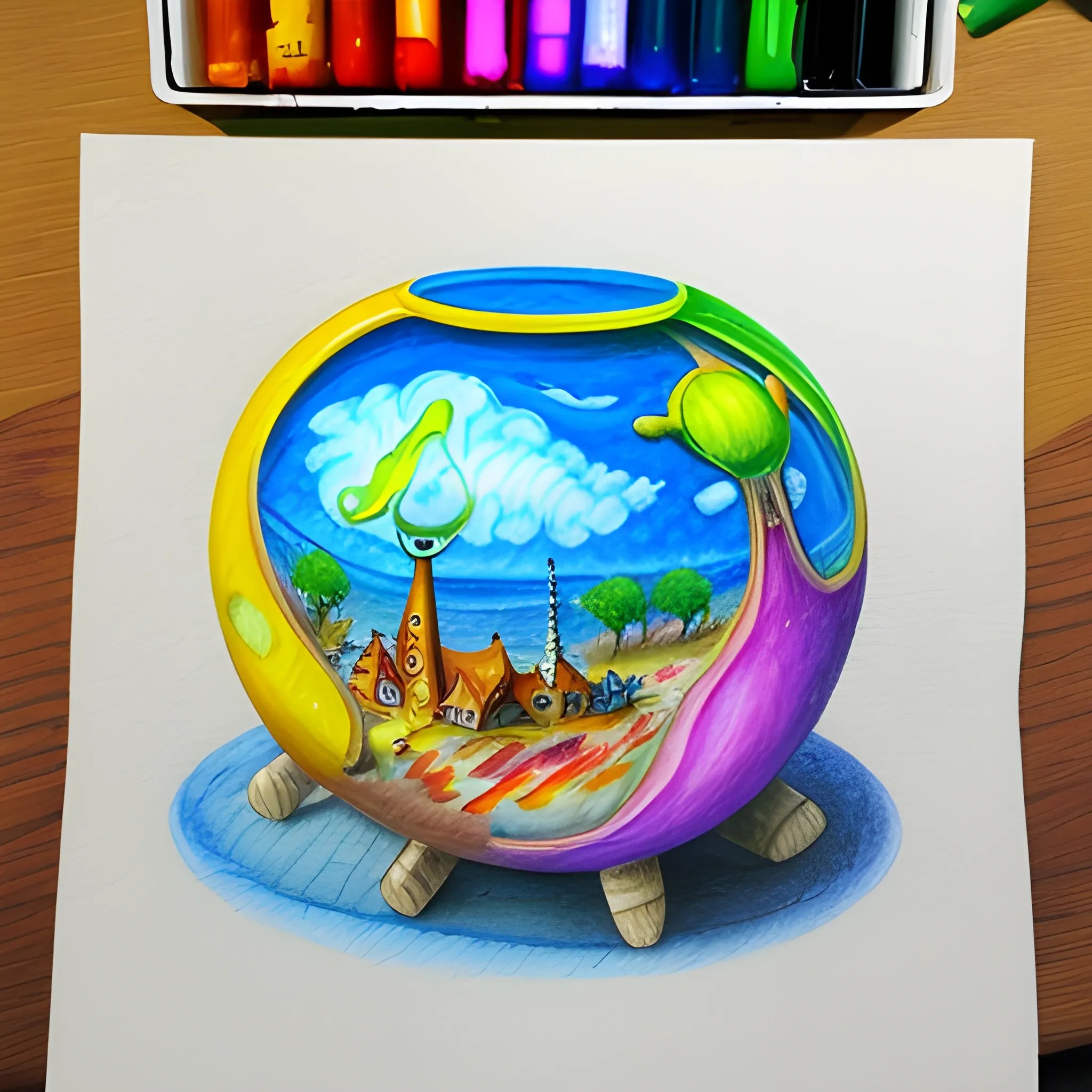 Cartoon, Water Color,, Oil Painting, Pencil Sketch, 3D, Trippy Arthub.ai