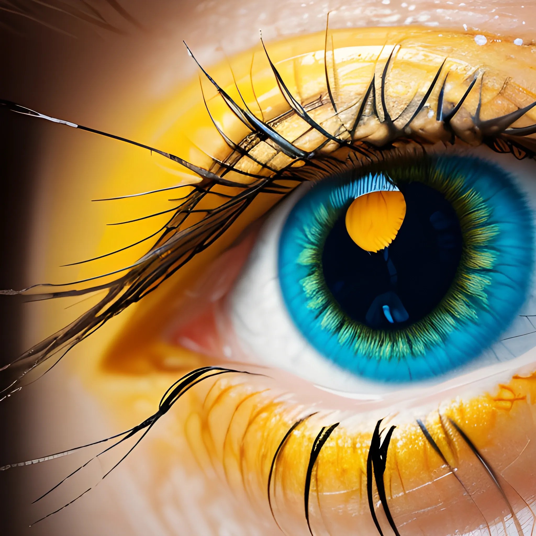 yellow blue eye Arthub.ai