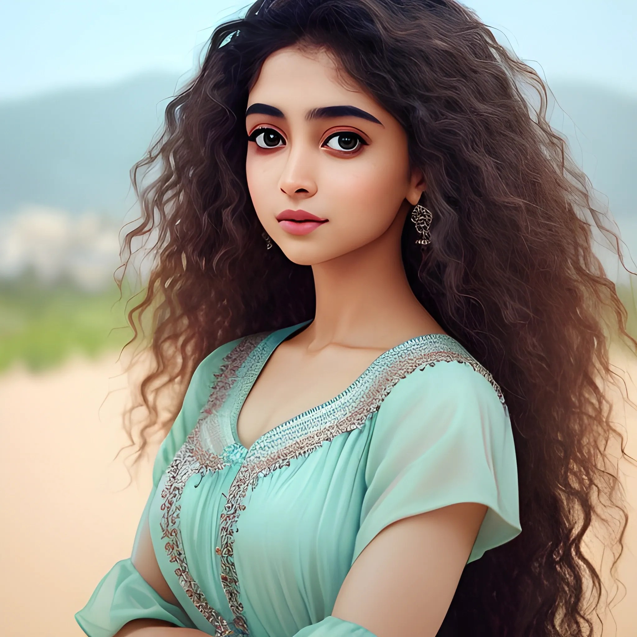 In the image, you can see a captivating scene of human beauty an