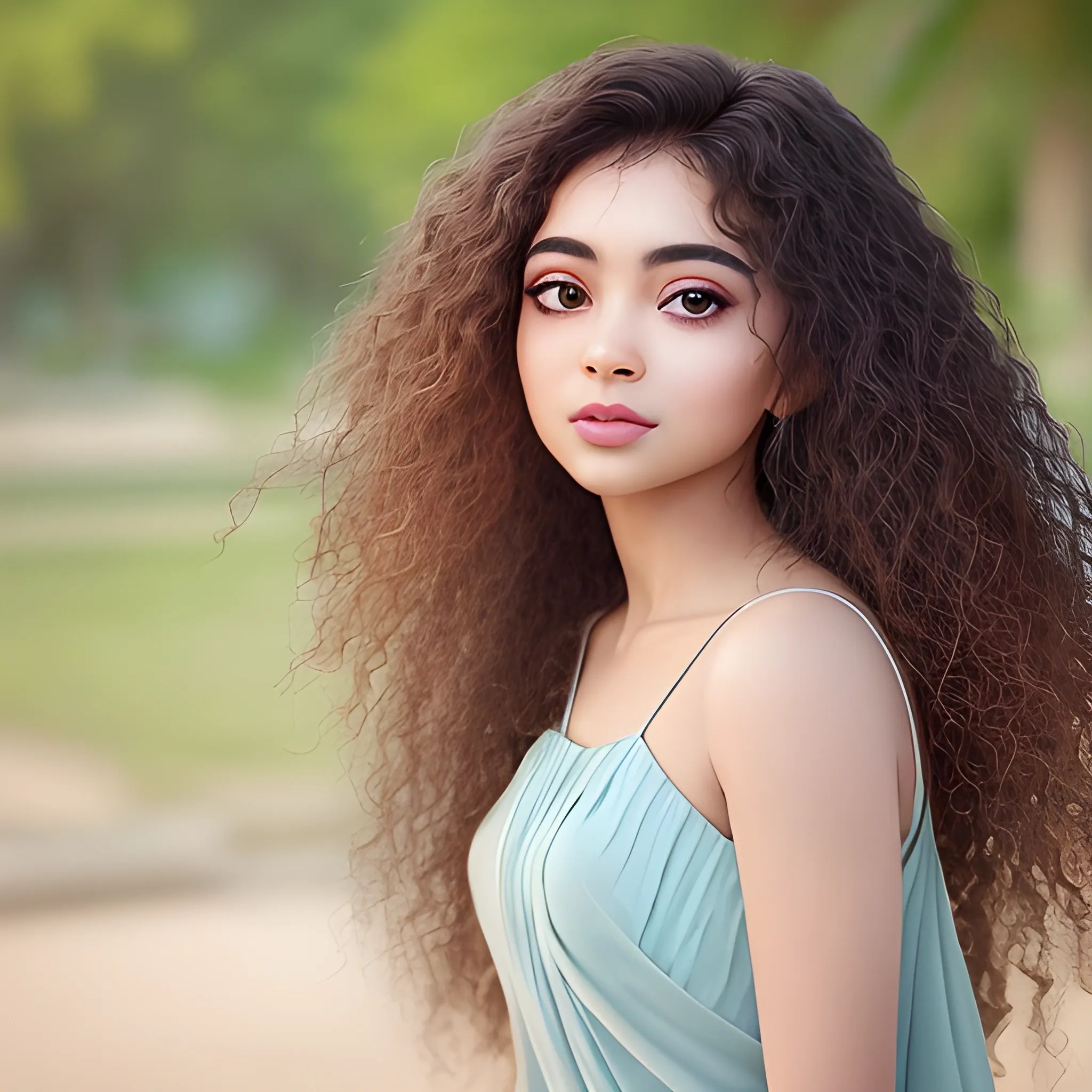 In the image, you can see a captivating scene of human beauty an