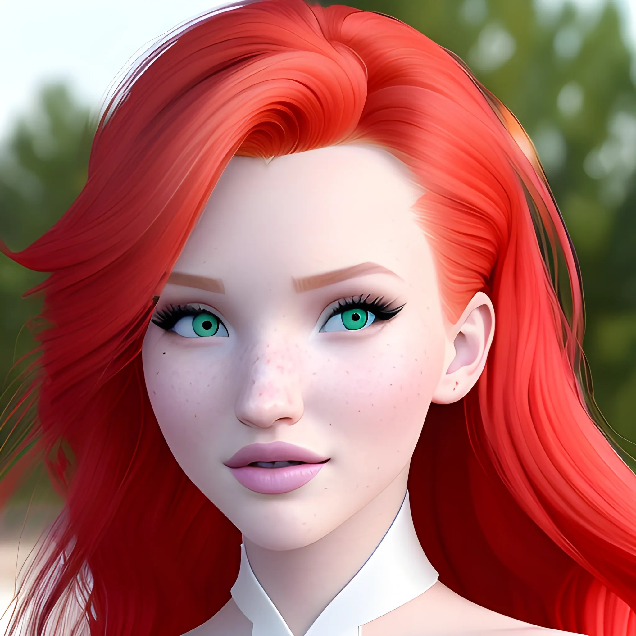 Bella Thorne / Dove Cameron / Elsa Hosk face morph, green eyes