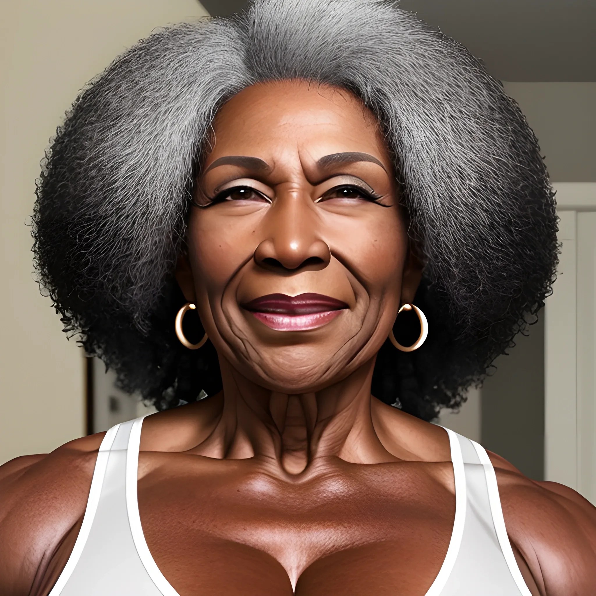 black muscular older woman - Arthub.ai