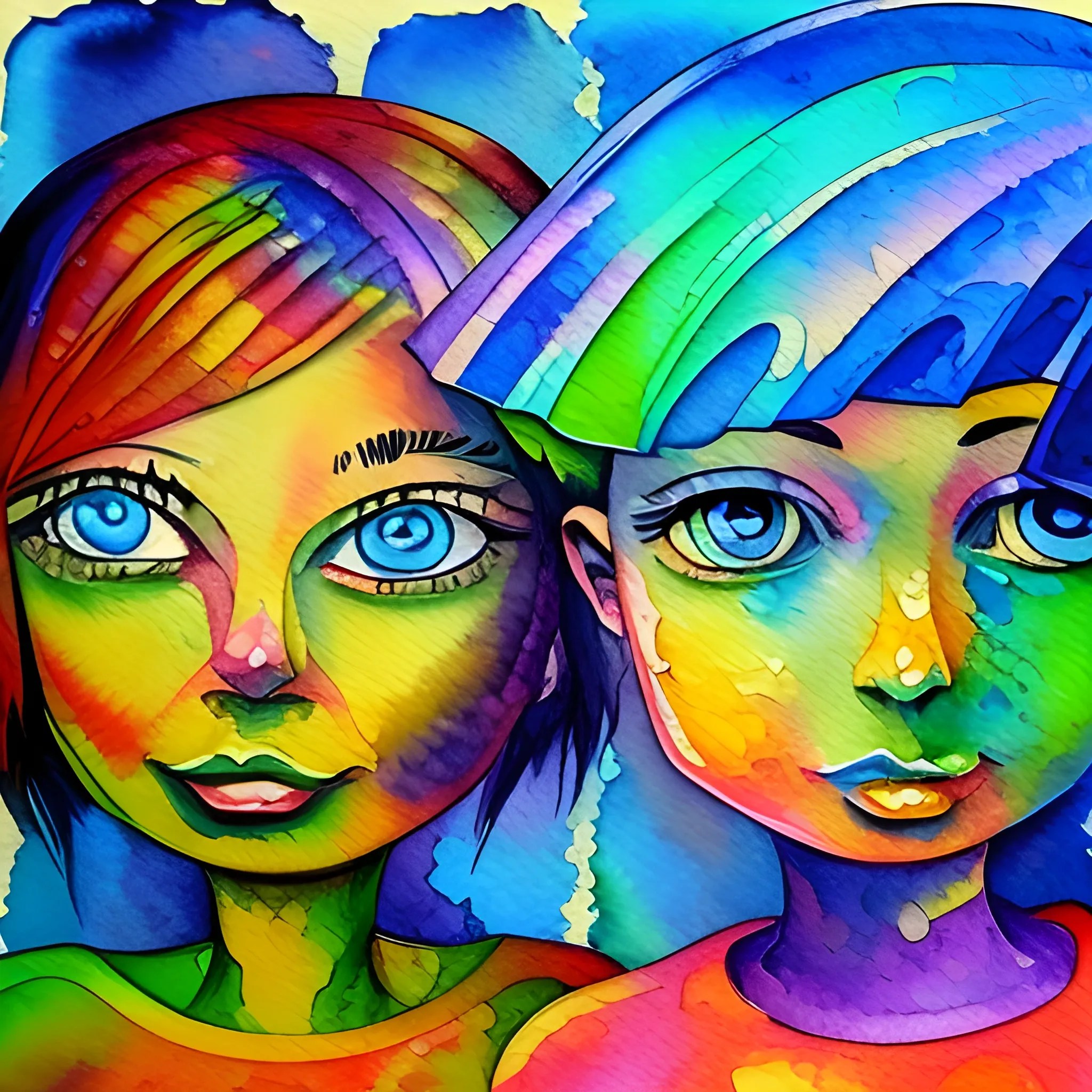 , Trippy, Water Color, Oil Painting, Cartoon Arthub.ai