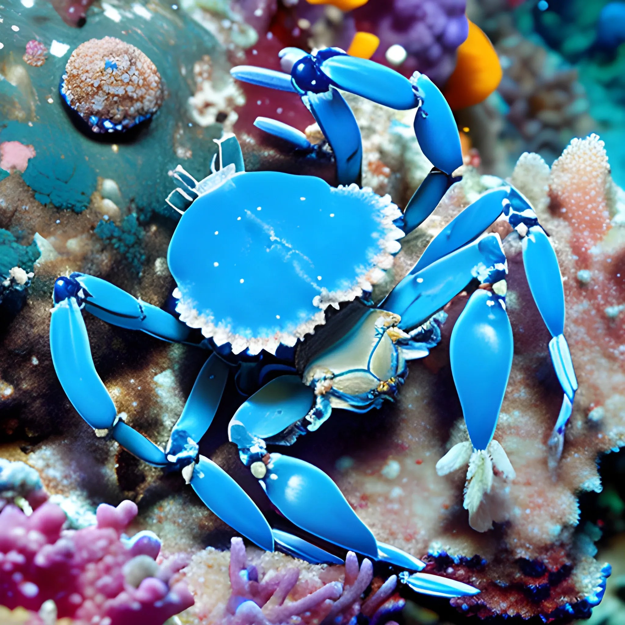 Blue coral crab Arthub.ai