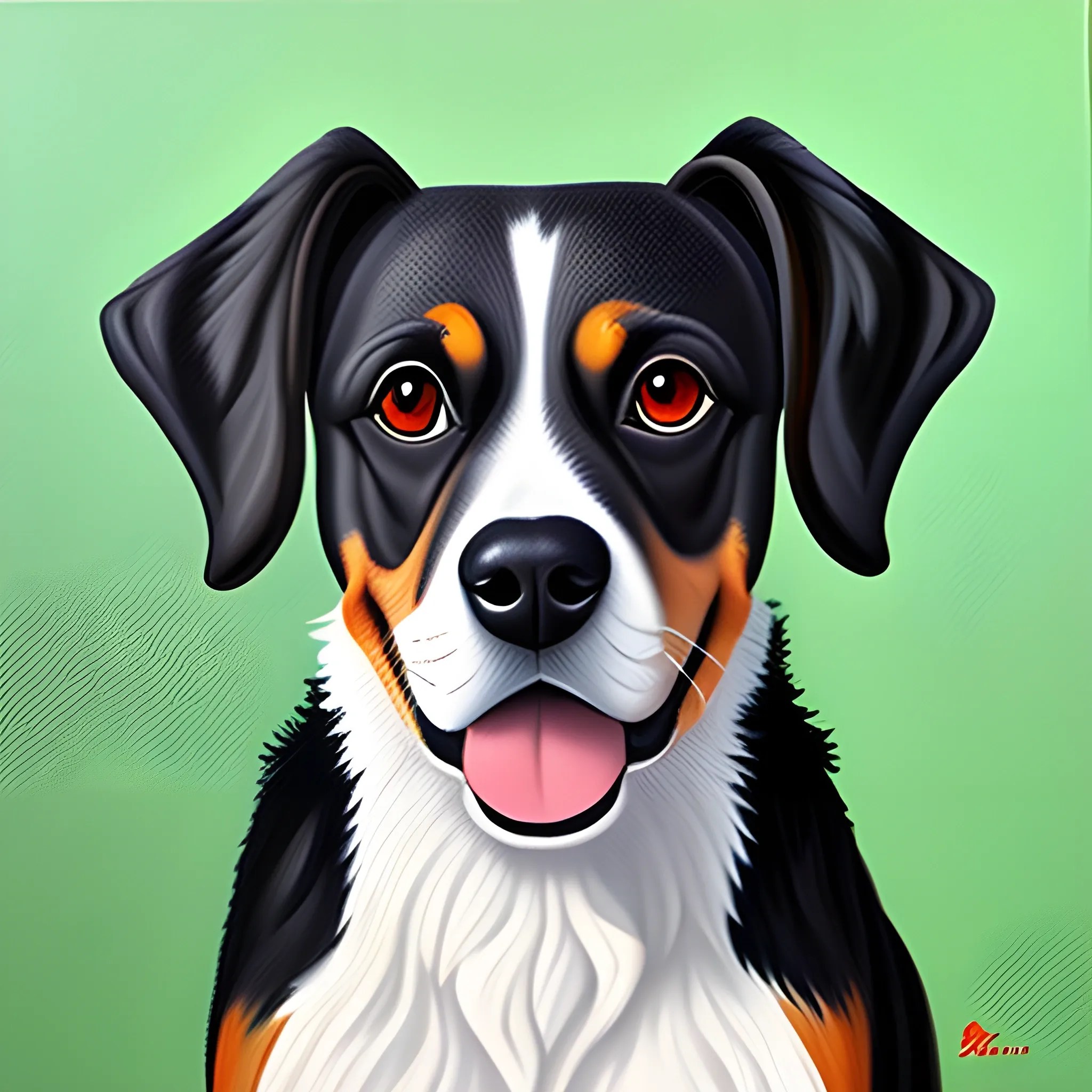 small dog, Oil Painting Arthub.ai