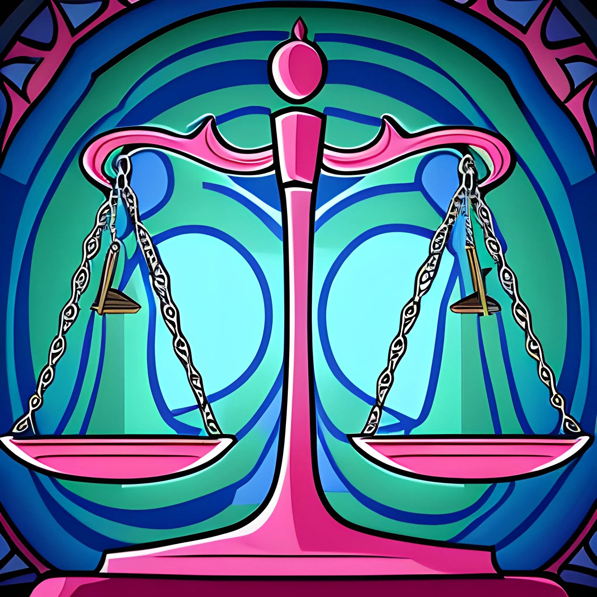 Scales of justice. Cartoon Style, Cartoon, Trippy Arthub.ai