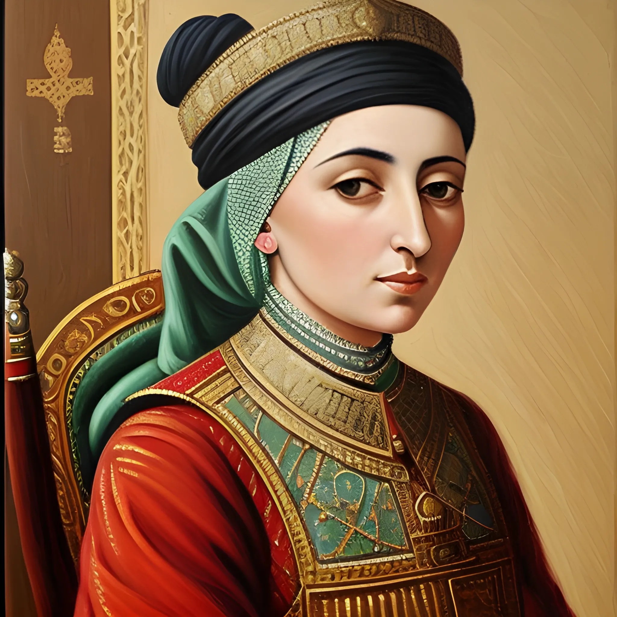 , Oil Painting, ottoman empire, Scheherezade, woman, islam Arthub.ai