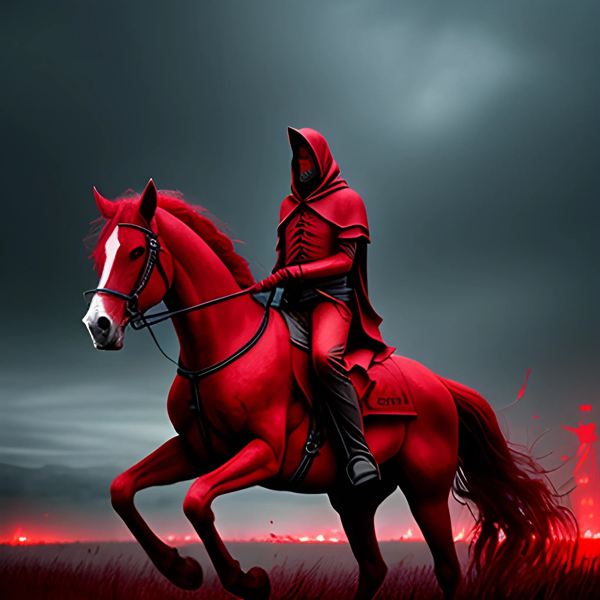 Red Horseman of the apocalypse Arthub.ai