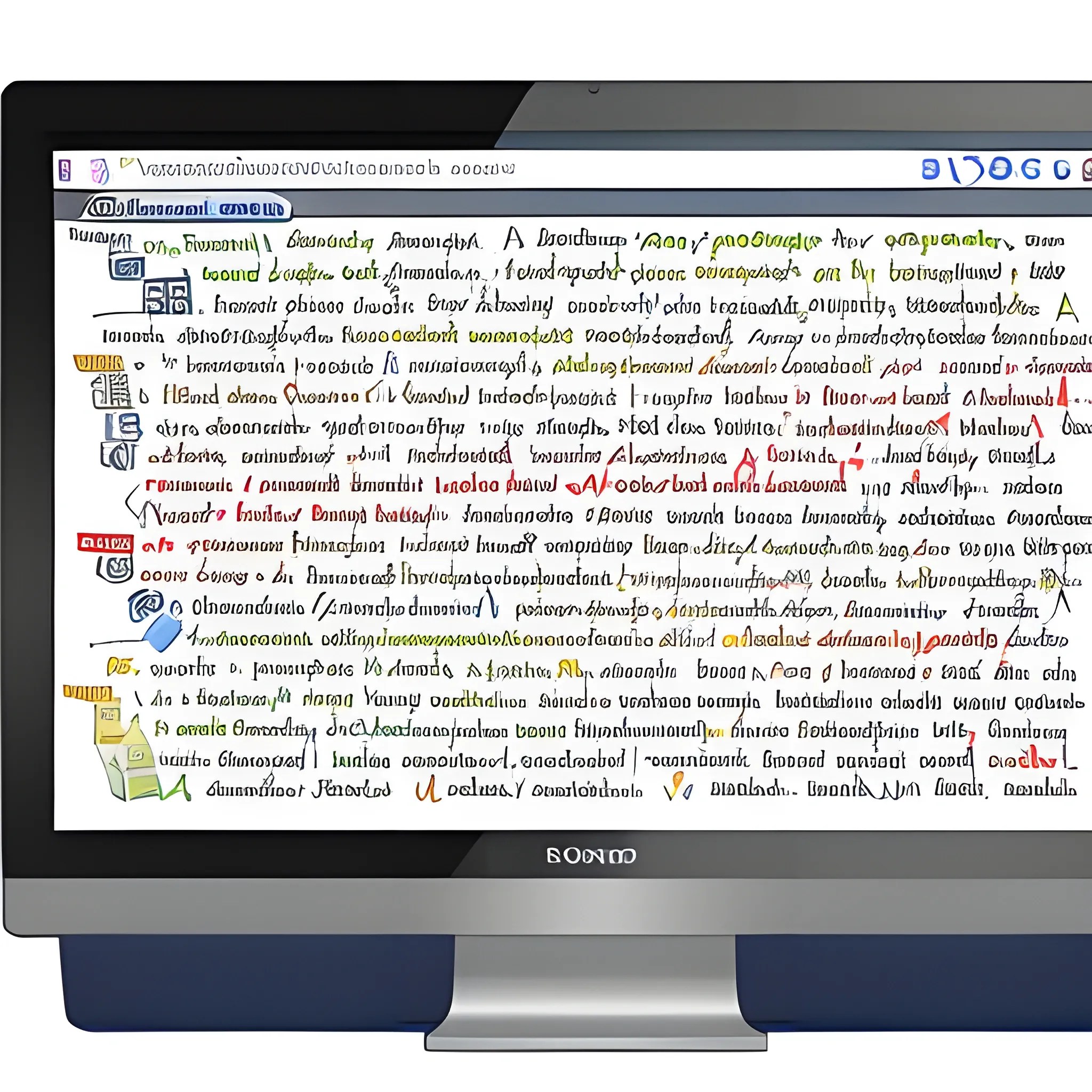 A computer screen showing a thesaurus with related words and con... Arthub.ai