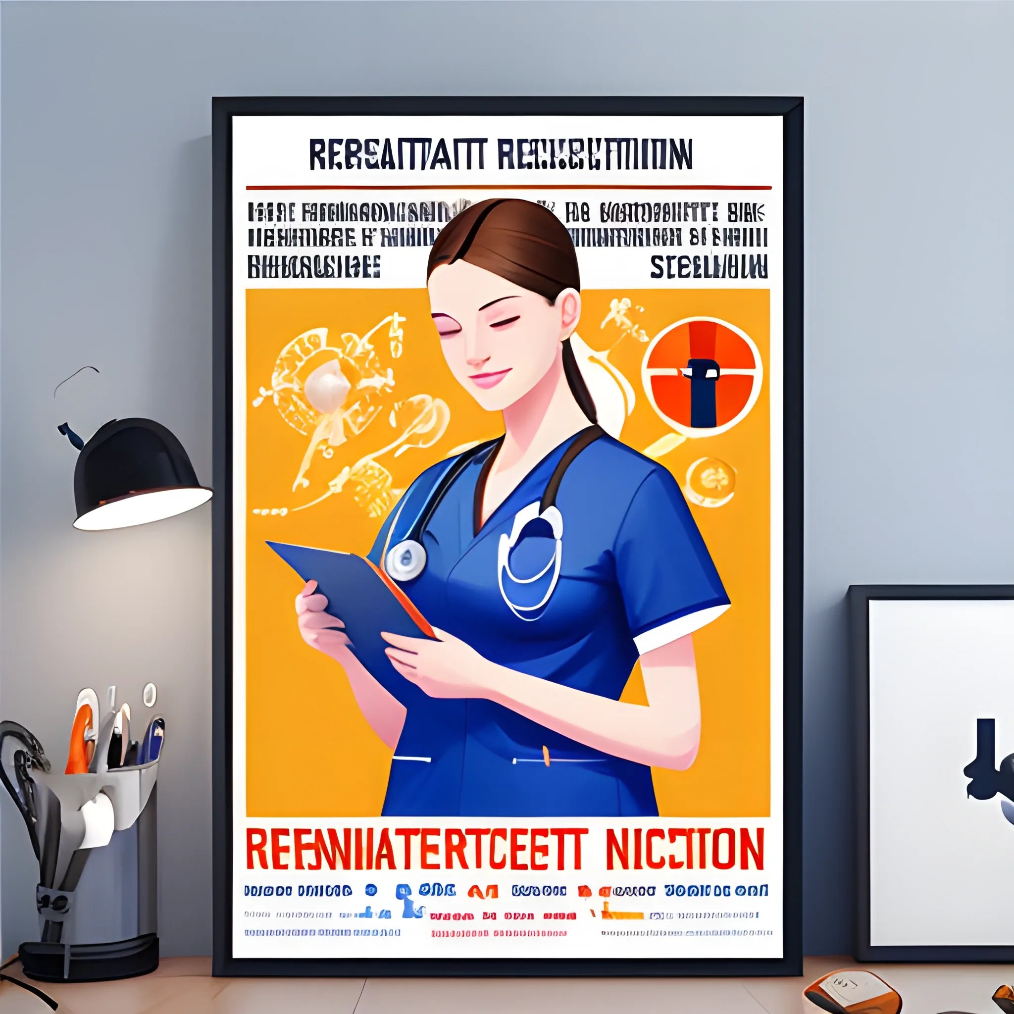 Recruitment poster，Nursing science popularization，Medical scienc