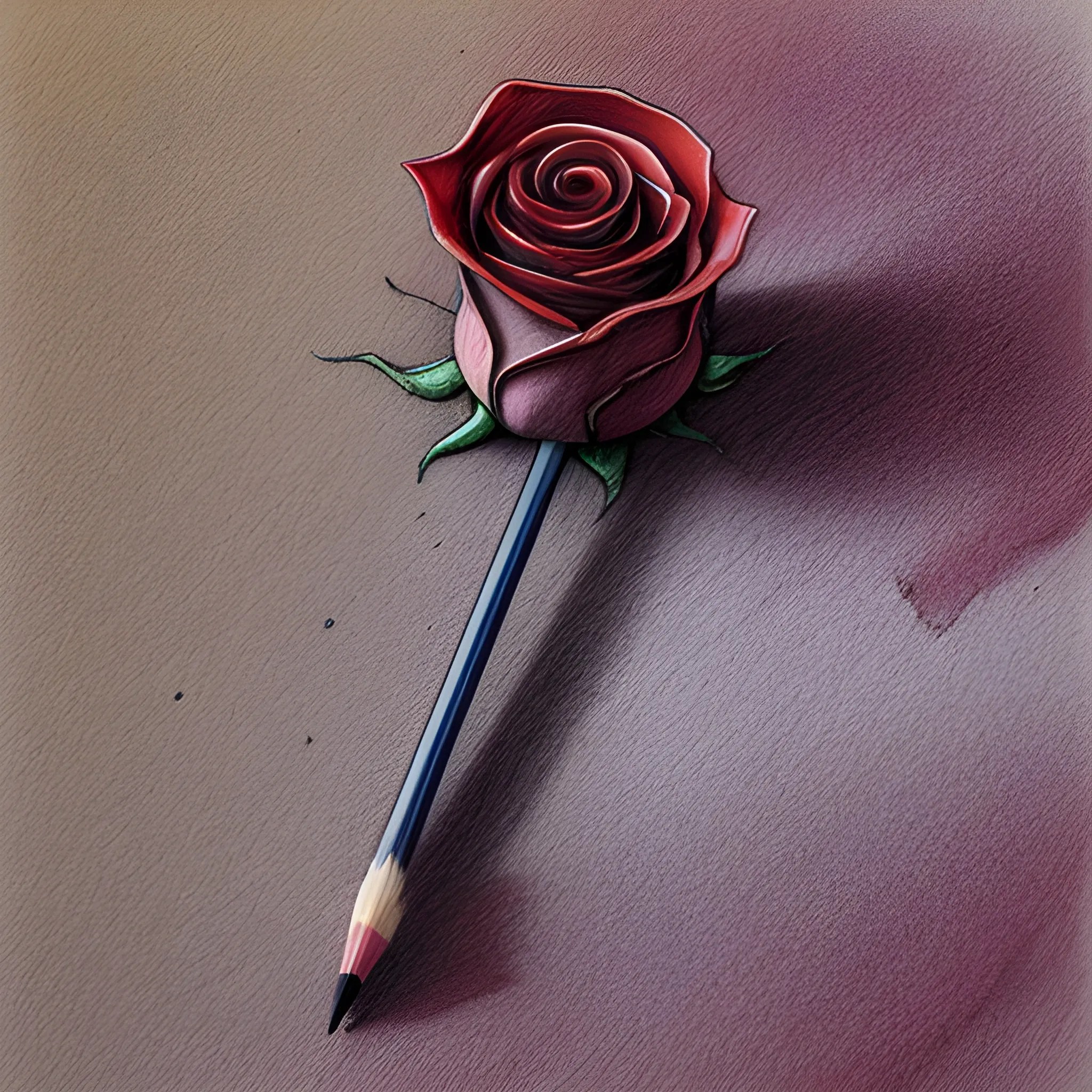 Rose floor, a single rose, minimalistic, surreal, high definitio