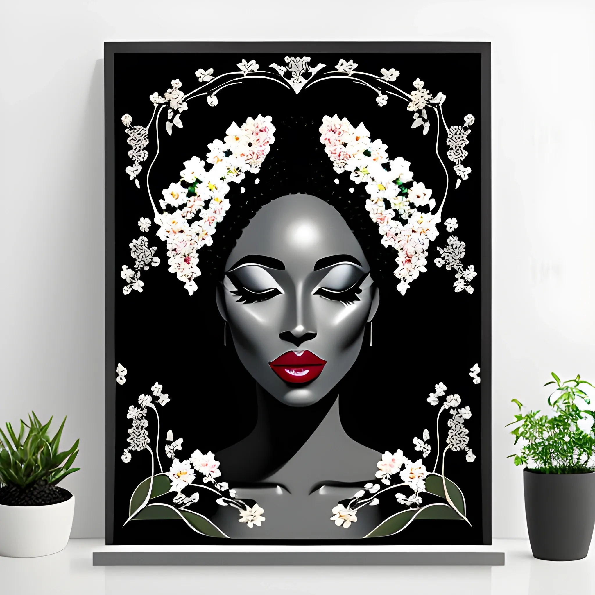 Garden of Grace Digital Download, AI Art, Printable Wall Art