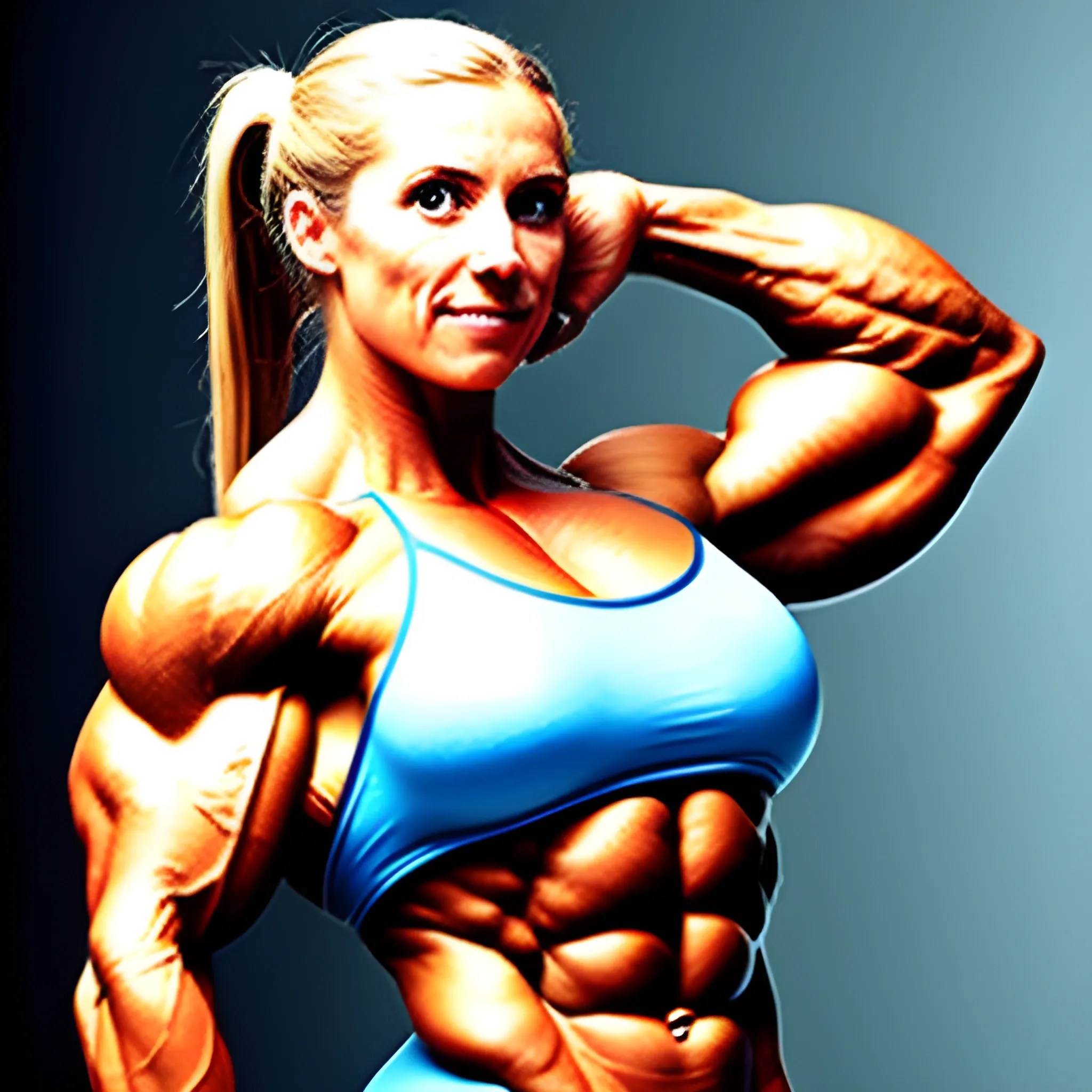 female bodybuilder supersize superhuman strength Arthub.ai