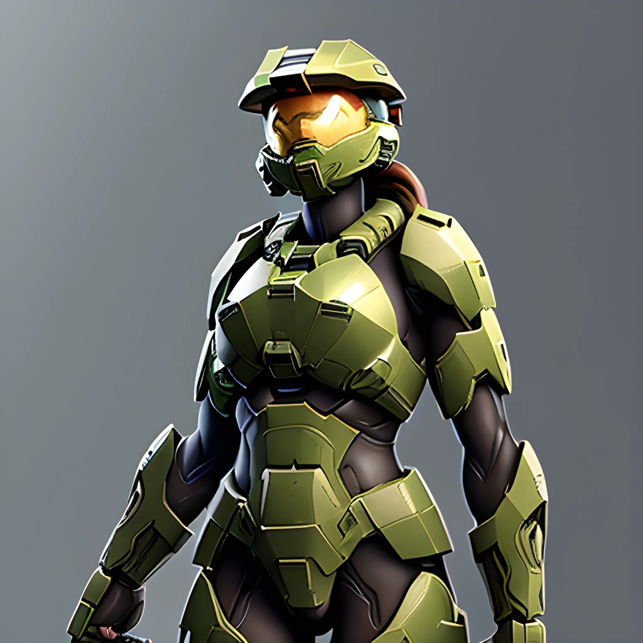 slightly NSFW but still safe for work female Halo spartan Arthub.ai