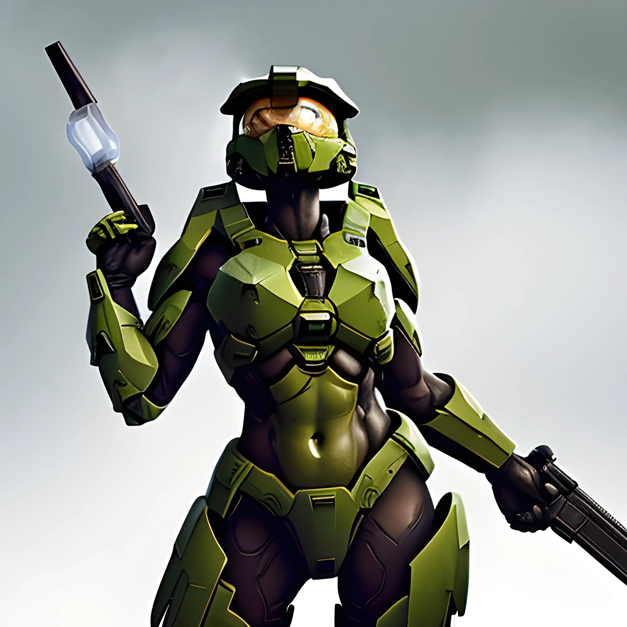 more NSFW but still safe for work female Halo spartan Arthub.ai