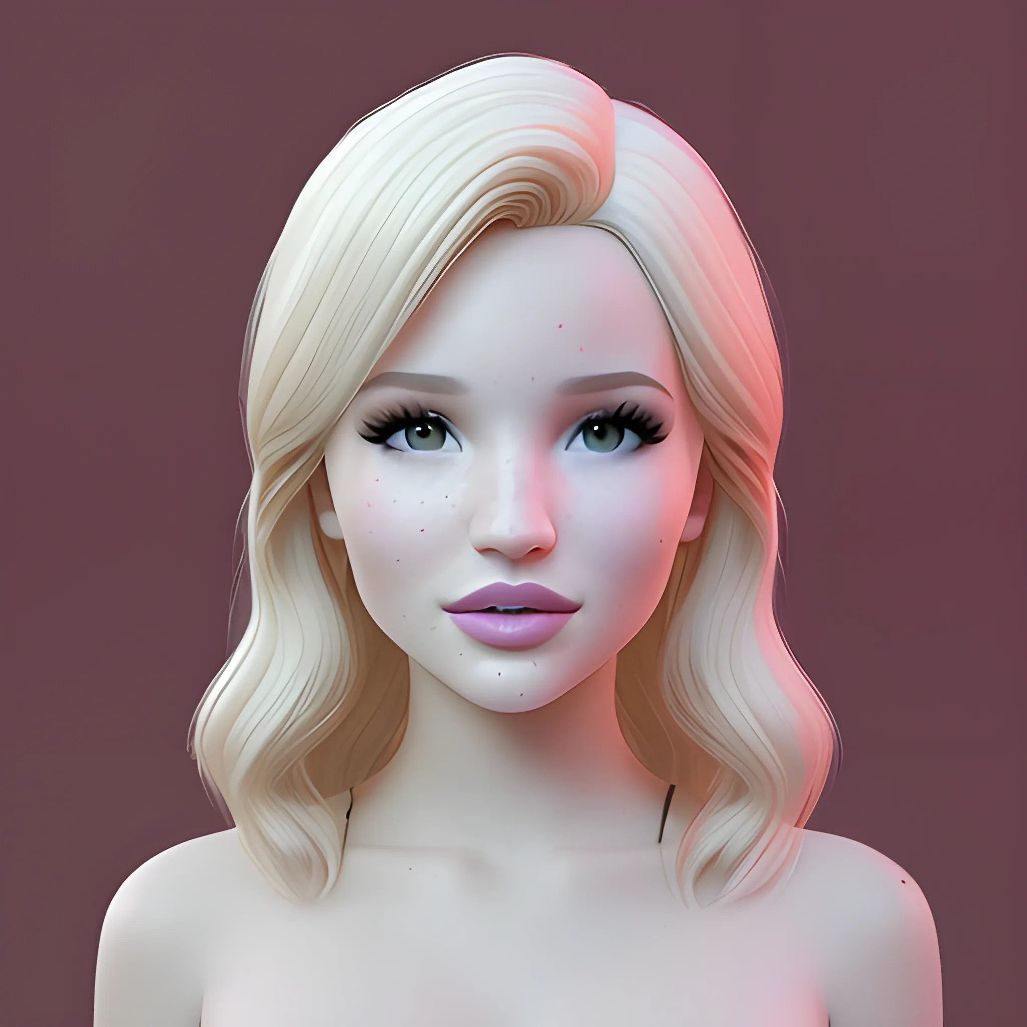 Bella Thorne / Dove Cameron face morph, 3D Arthub.ai