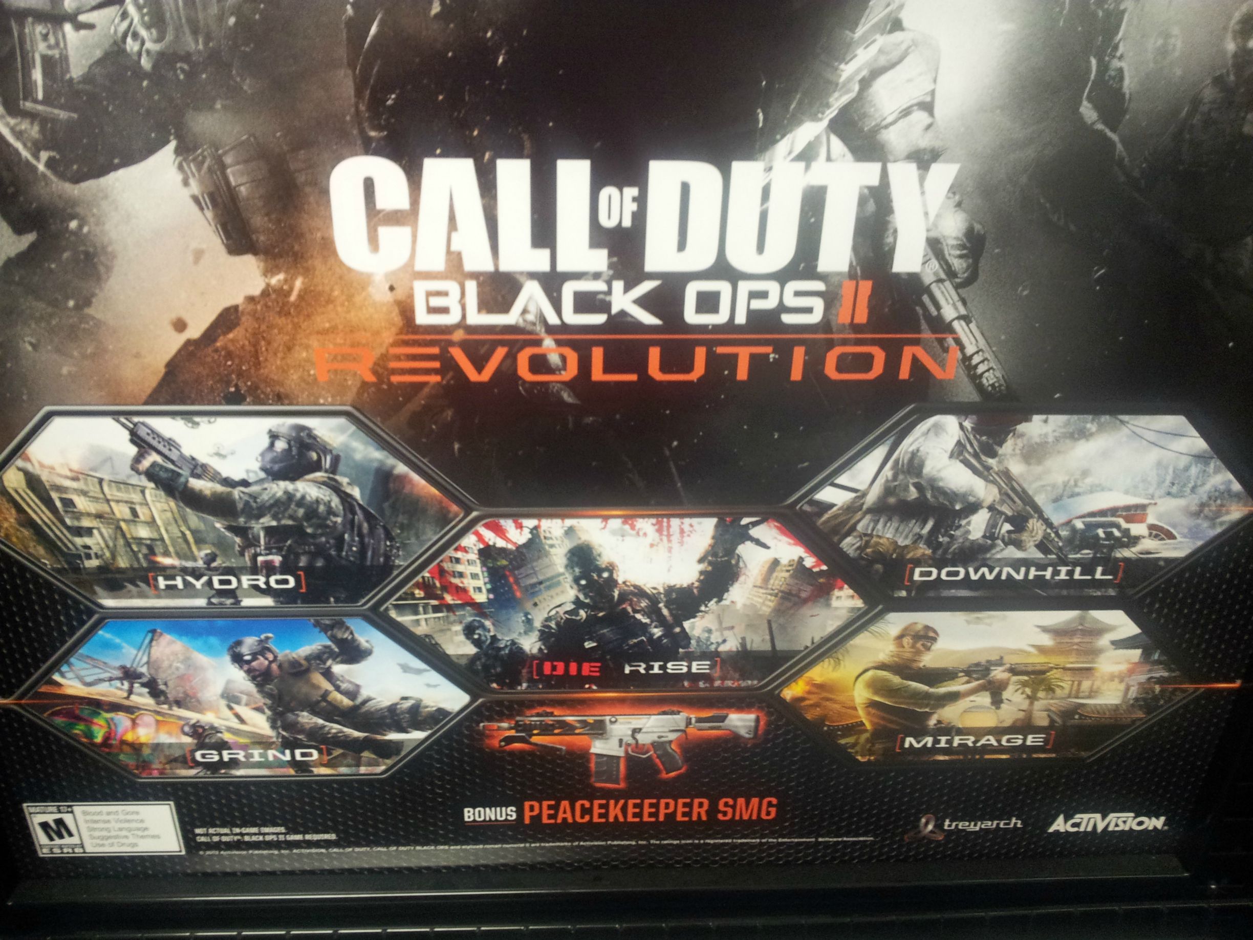 Plotka Revolution pierwsym zastewem map for Black Ops II mandatory call