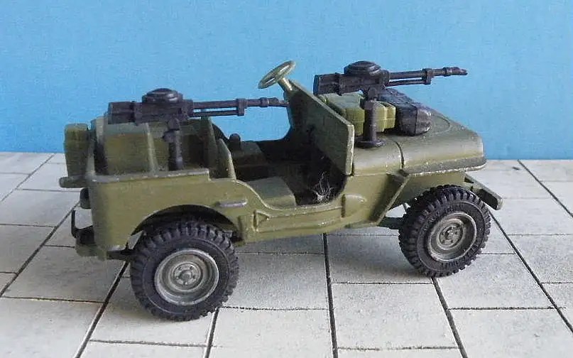 Vintage Diecast Military DINKY TOYS Jeep 612 eBay