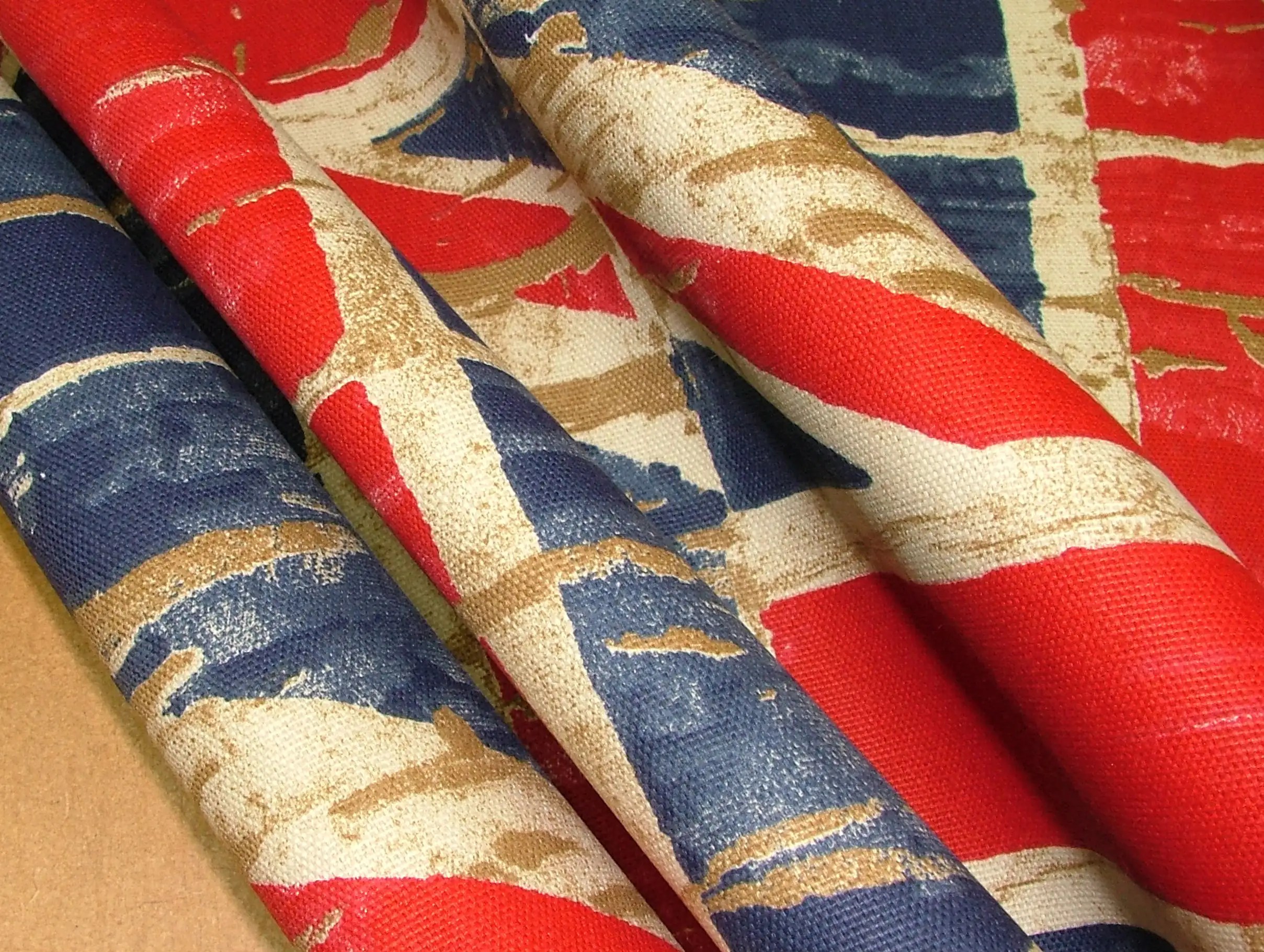Union Jack Flag Denim Prestigious Retro Designer Curtain Upholstery