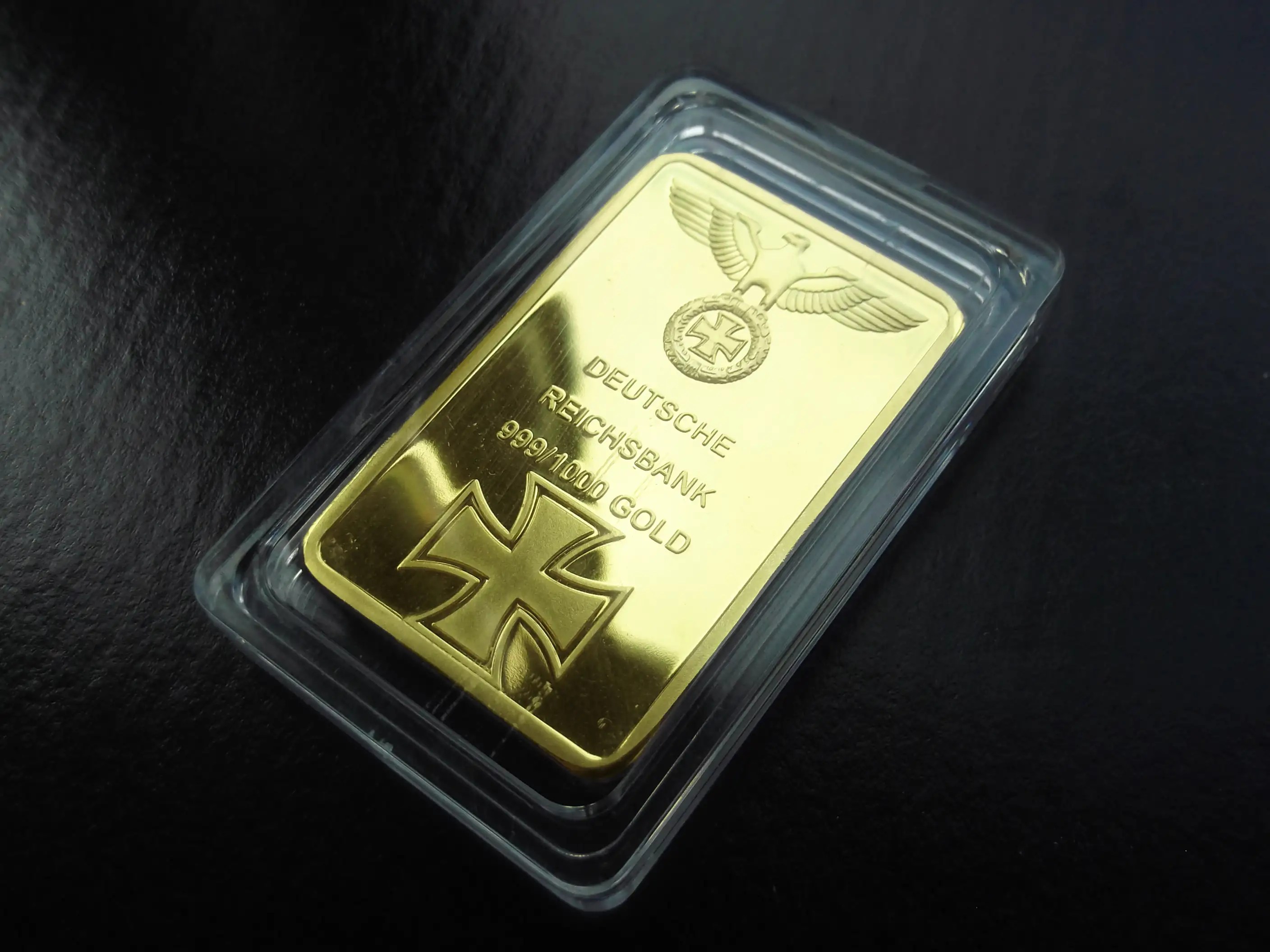 RARE 1 OZ GOLD BAR GERMAN SWASTIKA IRON CROSS, NAZI WW1 / WW2 ( 100 MILLS ) eBay