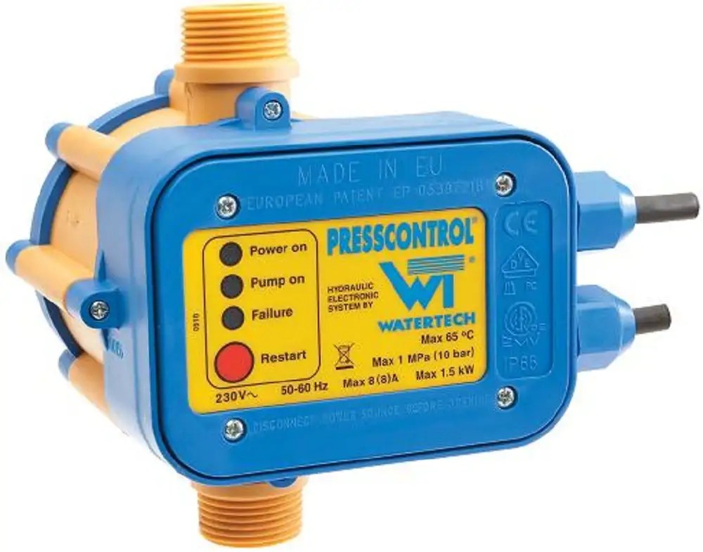 Automatisme PRESSCONTROL WT 1" Marche/Arrêt + Sécurité Manque d'eau