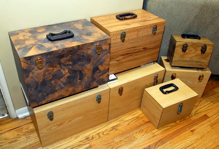 kayat kandi Wood Fishing Tackle Boxes