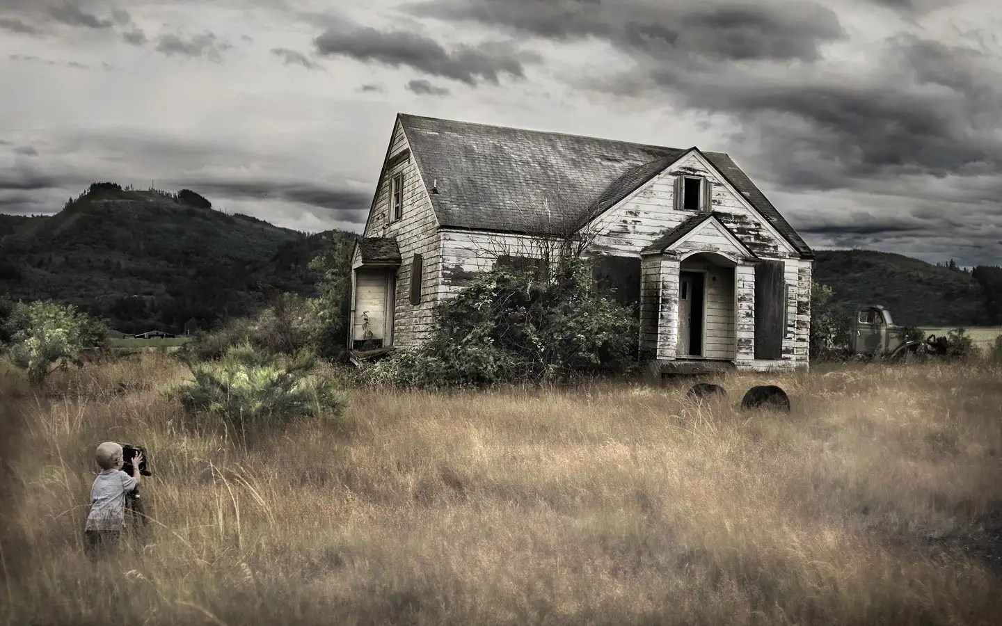 Foto Casa Abandonada en el Campo Calidad Alta 1440×900 Imagenes