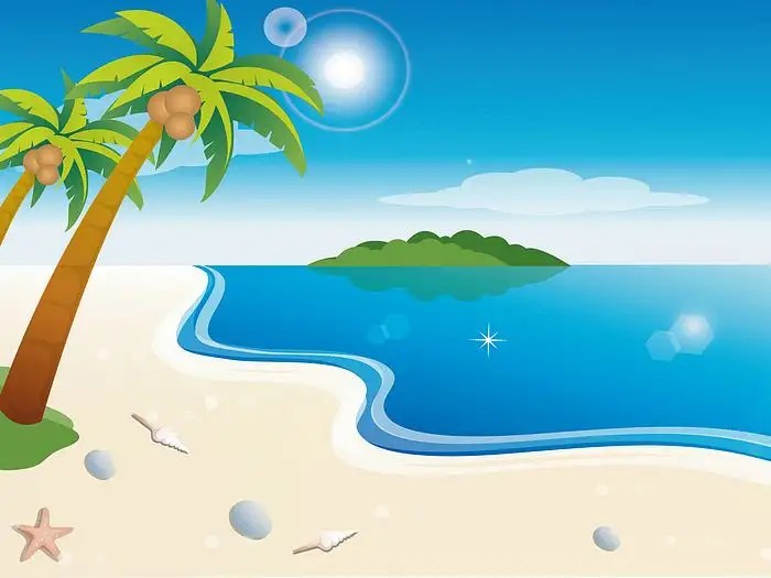 Paisaje infantil La playa