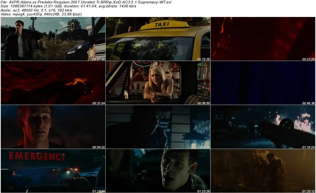 AVPR Aliens vs Predator Requiem 2007 BRRip XviD AC3 Türkçe Dublaj