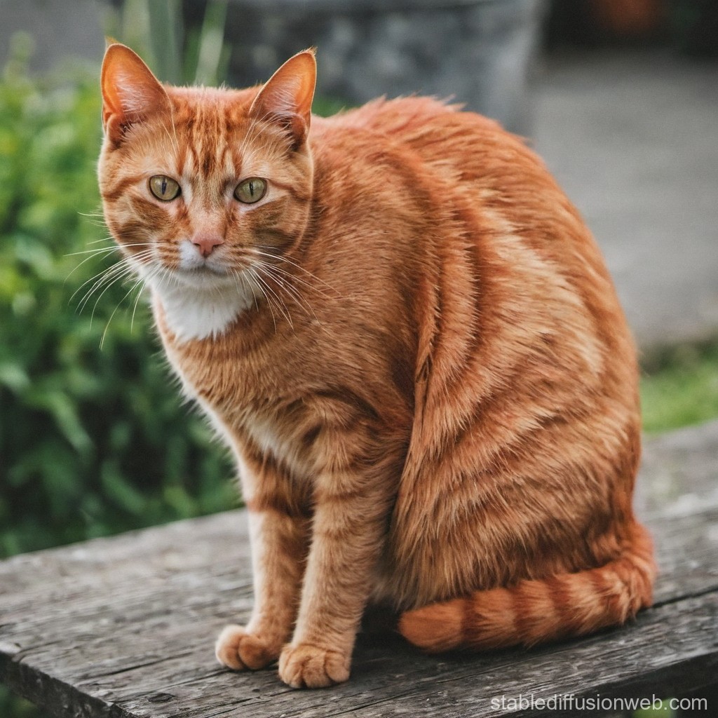 Red Cat Photo Stable Diffusion Online
