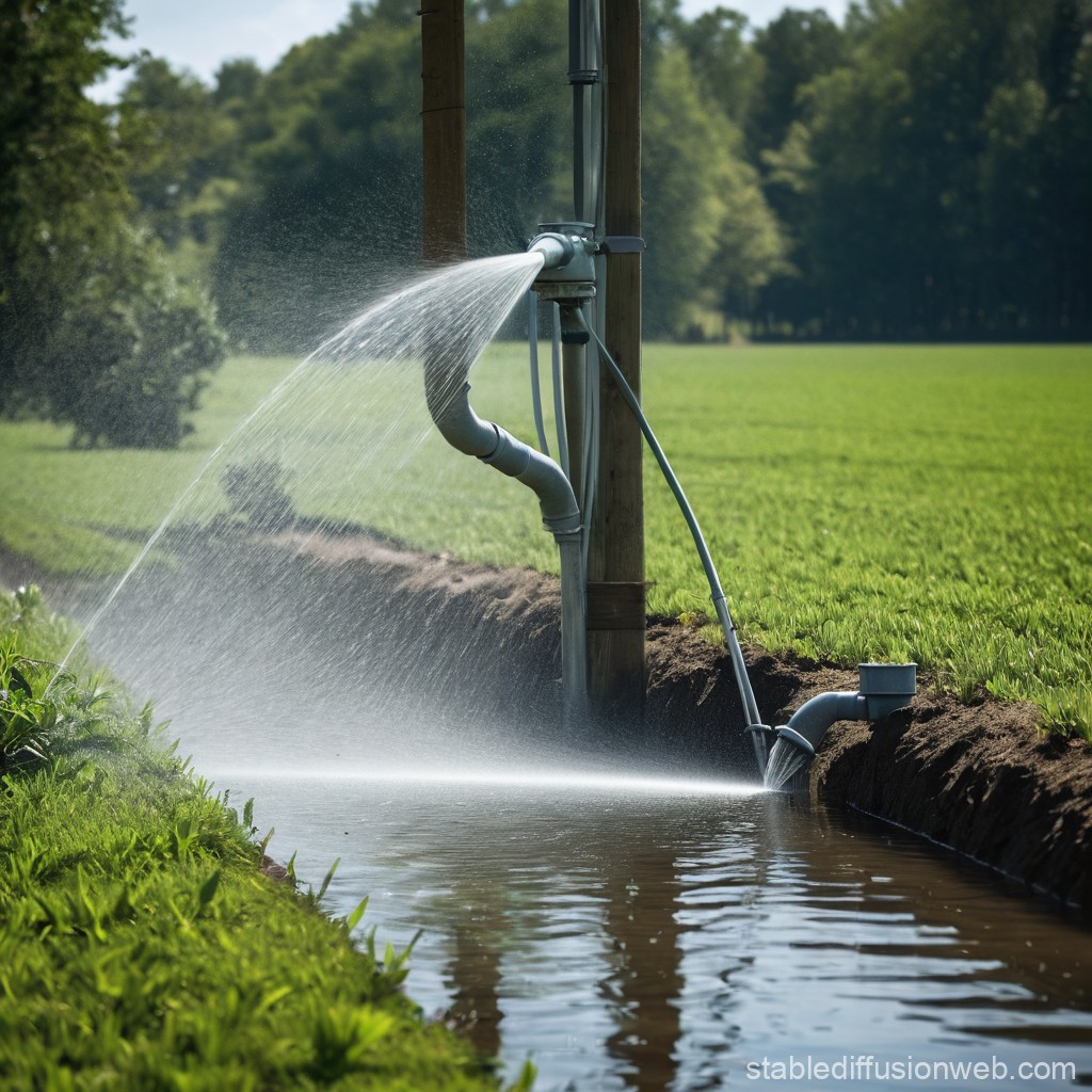 Historical Evolution of Irrigation Systems Stable Diffusion Online