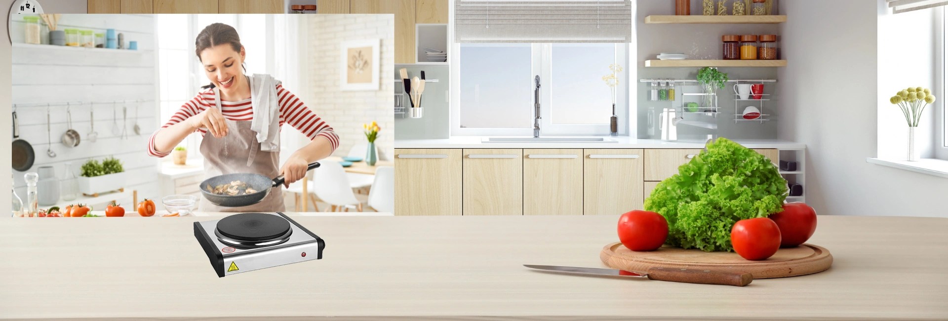 Home Appliances Double Coil Hotplate 2000 watts Food Warmer Countertop