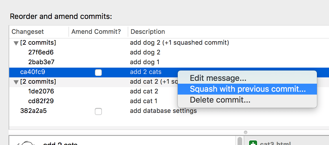 使用squash把多個 Commit 合併成一個 Commit（git command sourcetree）_squash