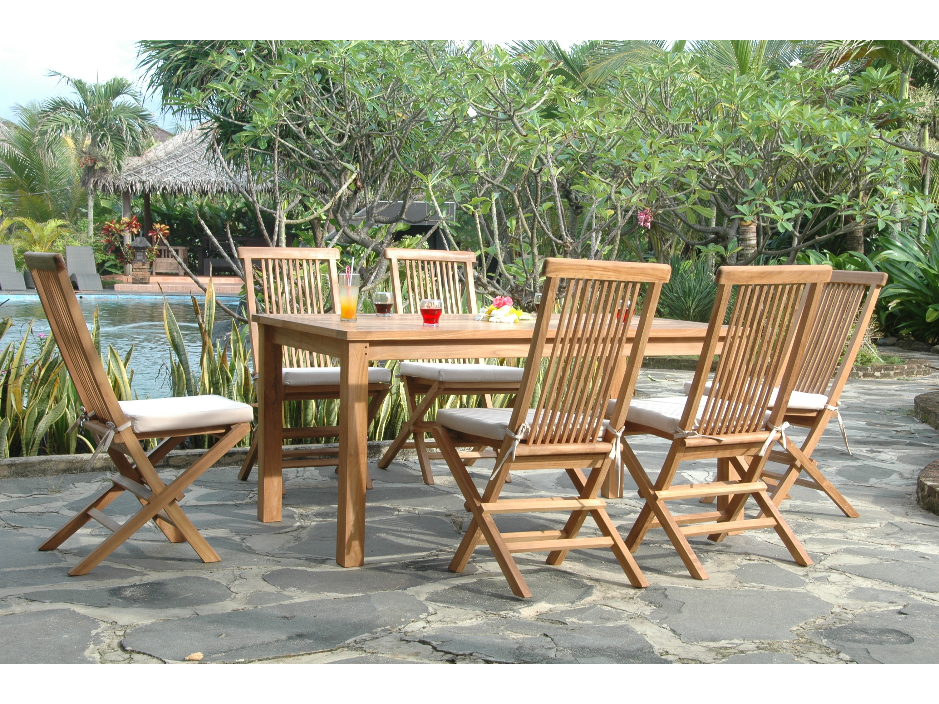 Anderson Teak Montage Bristol 7Piece Dining Set AKSET202