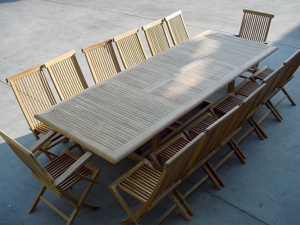 Anderson Teak Valencia Classic 13Piece Dining Set SET32A