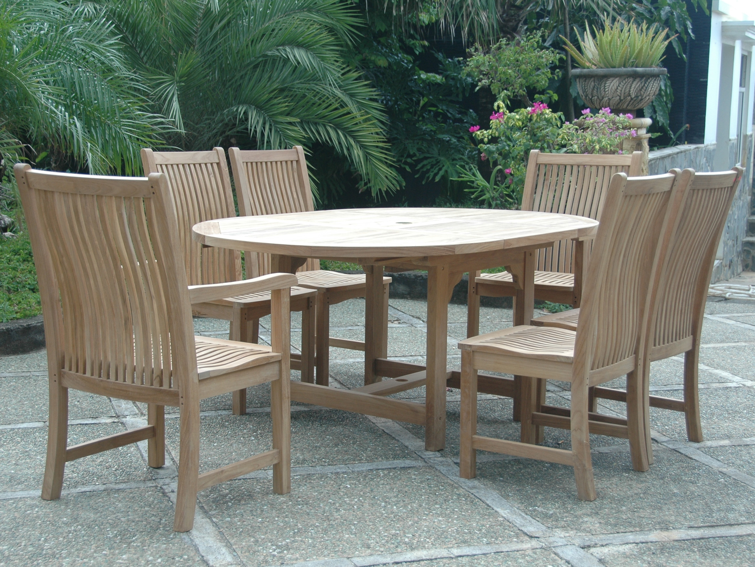 Anderson Teak Bahama Chicago 7Piece Dining Chair C AKSET7