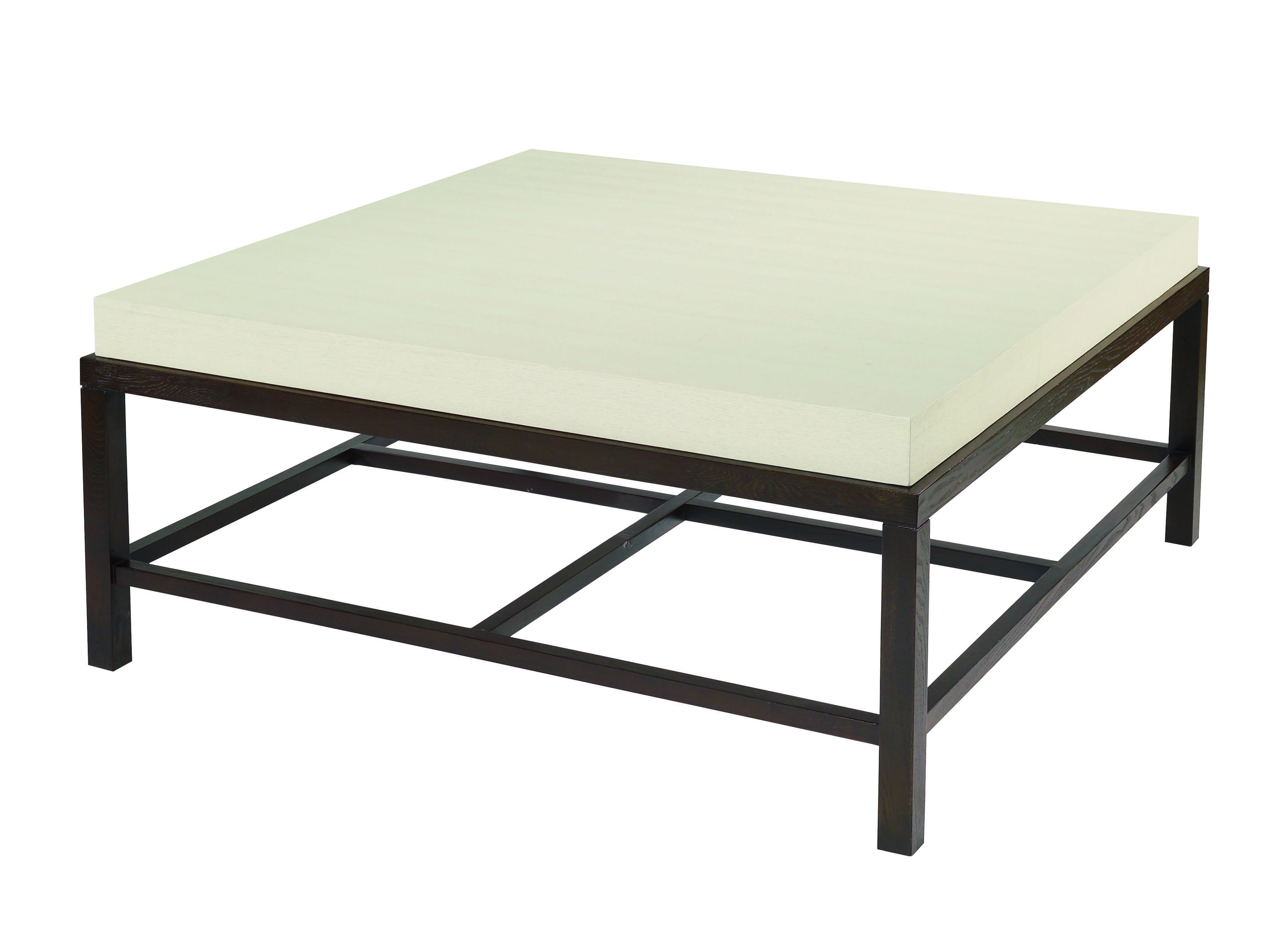 Allan Copley Designs Spats 42 Square Espresso & White Coffee Table