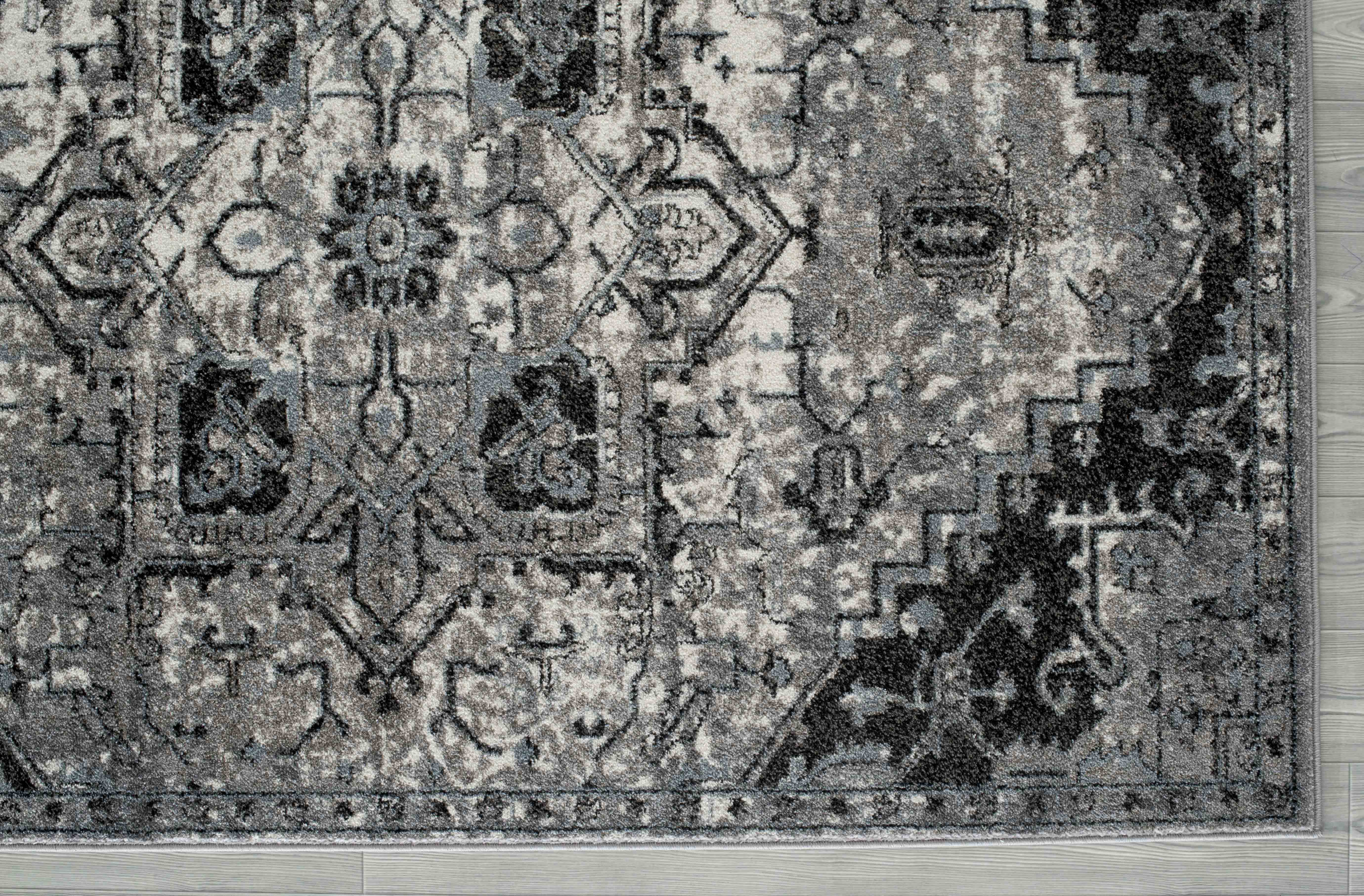 Amer Rugs Alexandria Bordered Runner Area Rug ARALX49RUN