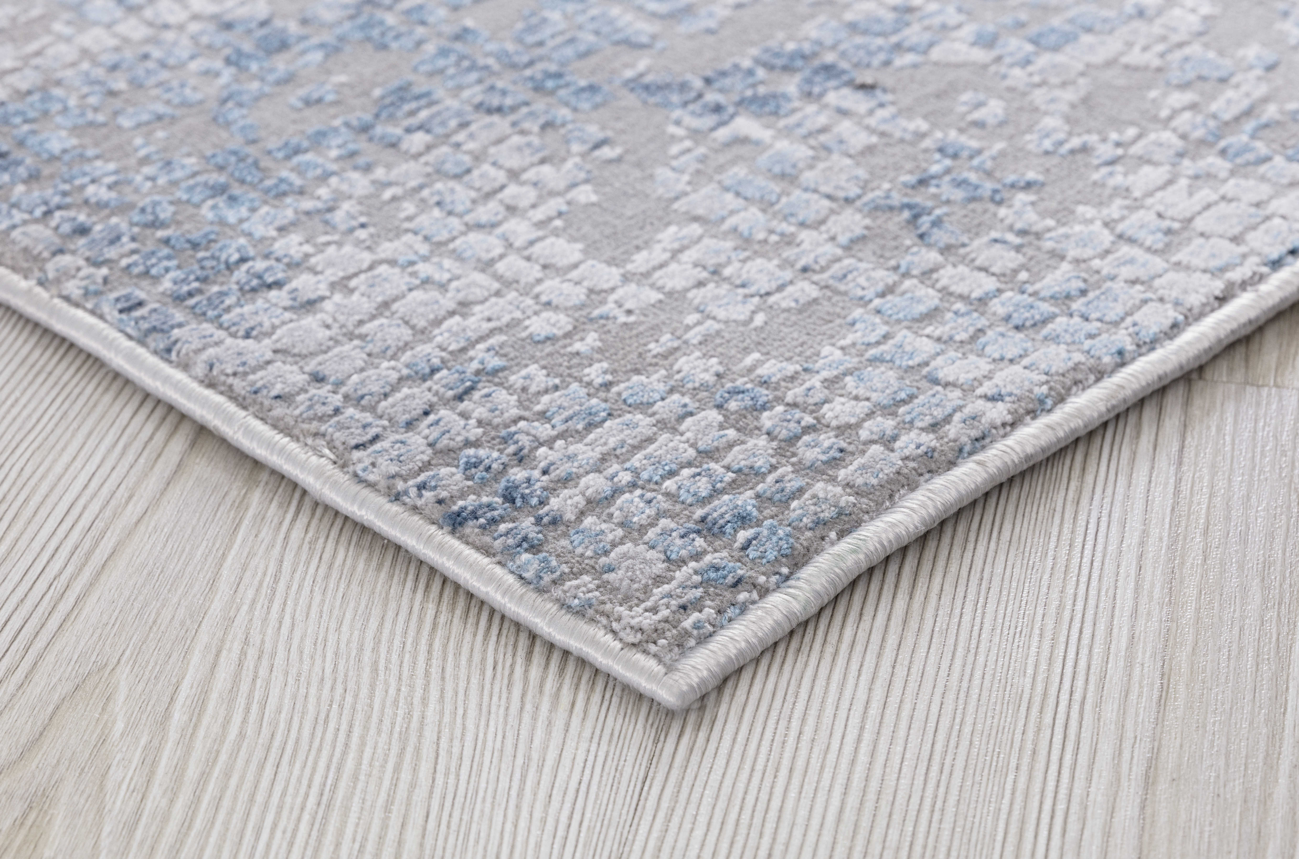 Amer Rugs Hamilton Gray / Blue Ivory Rectangular Area Rug ARHAM4REC