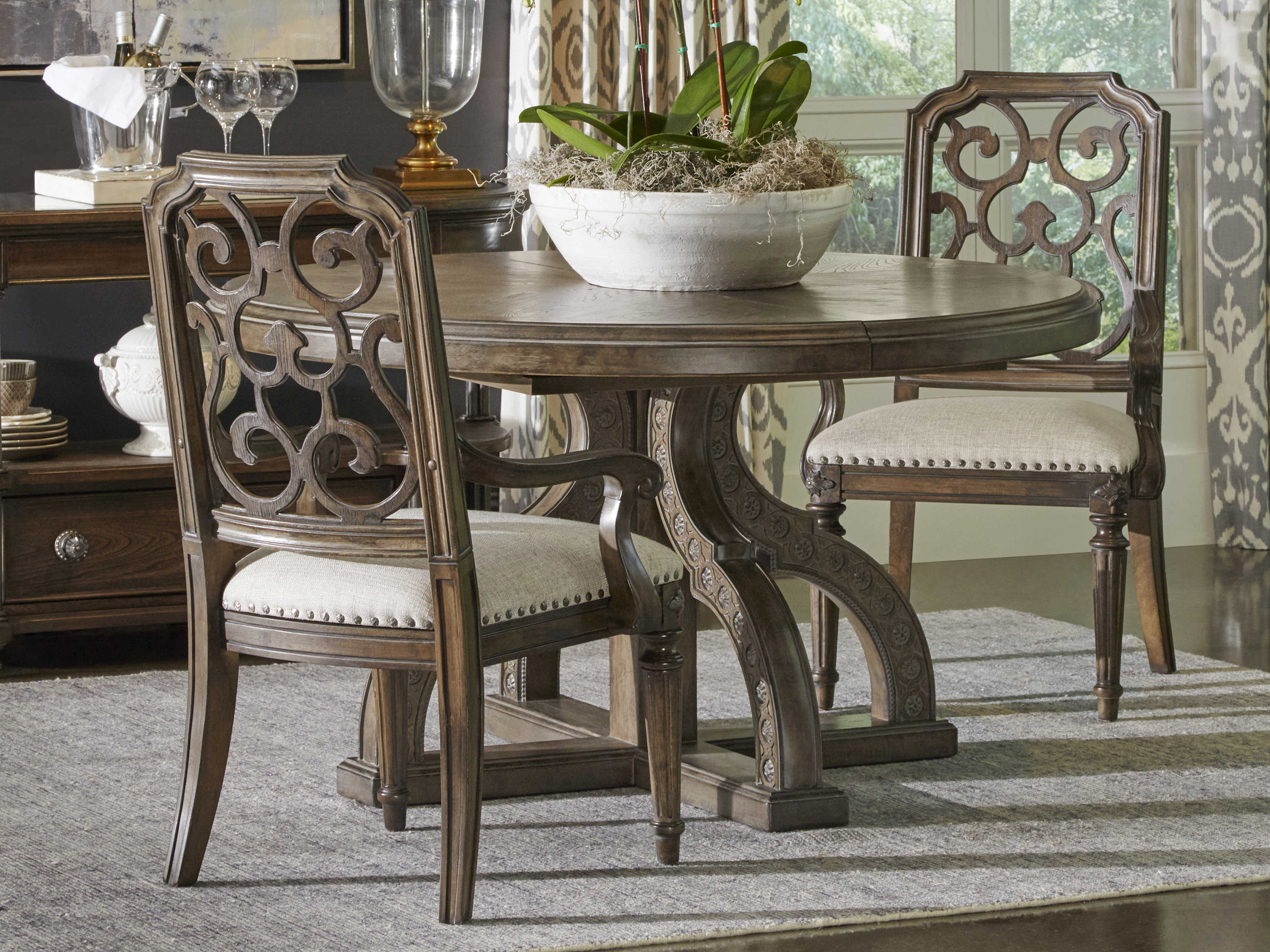 A.R.T. Furniture Vintage Salvage Walnut 5476'' Wide Round / Oval