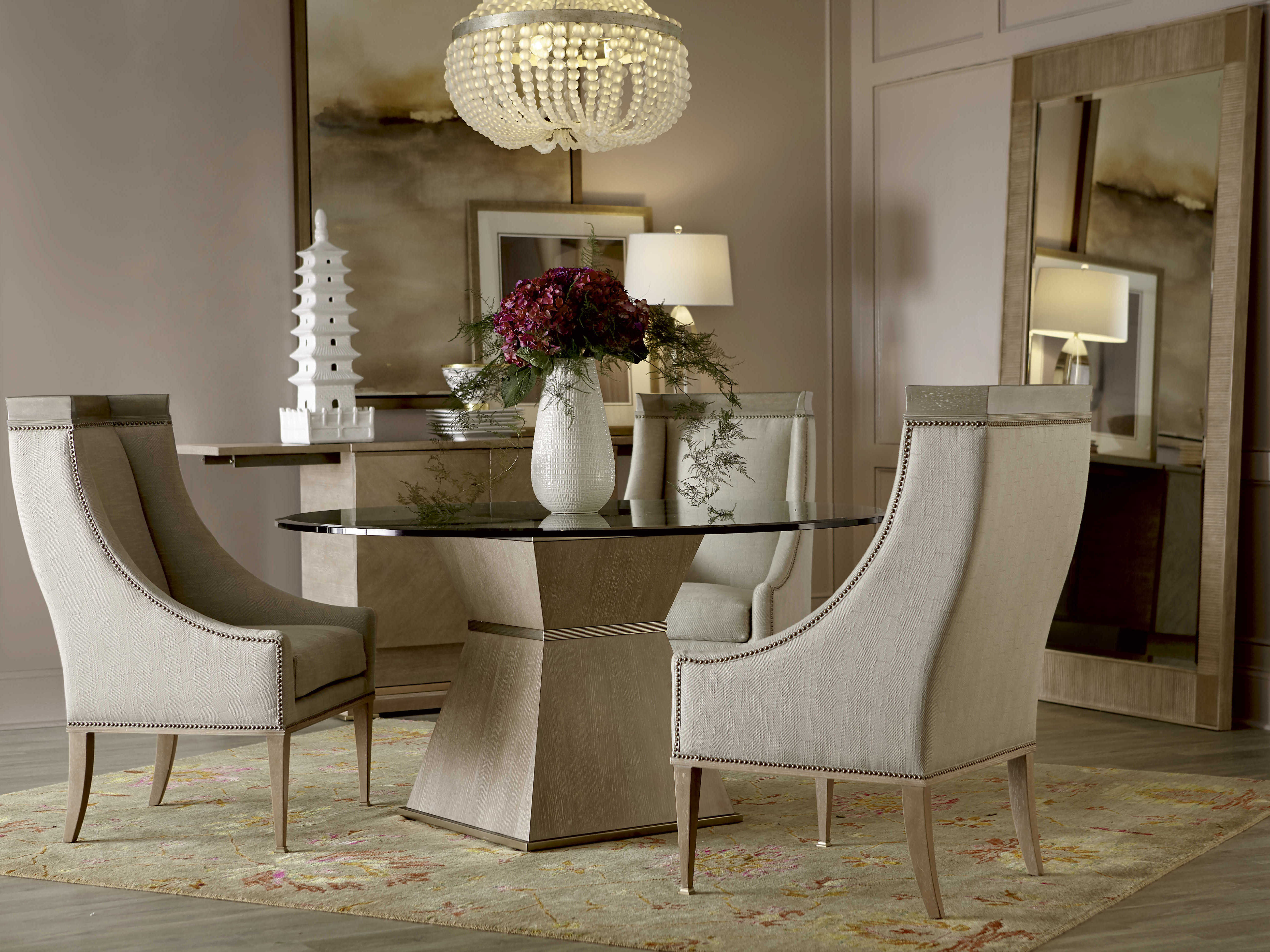 A.R.T. Furniture Cityscapes Hudson Gray Stone 47''W x 89''H Rectangular