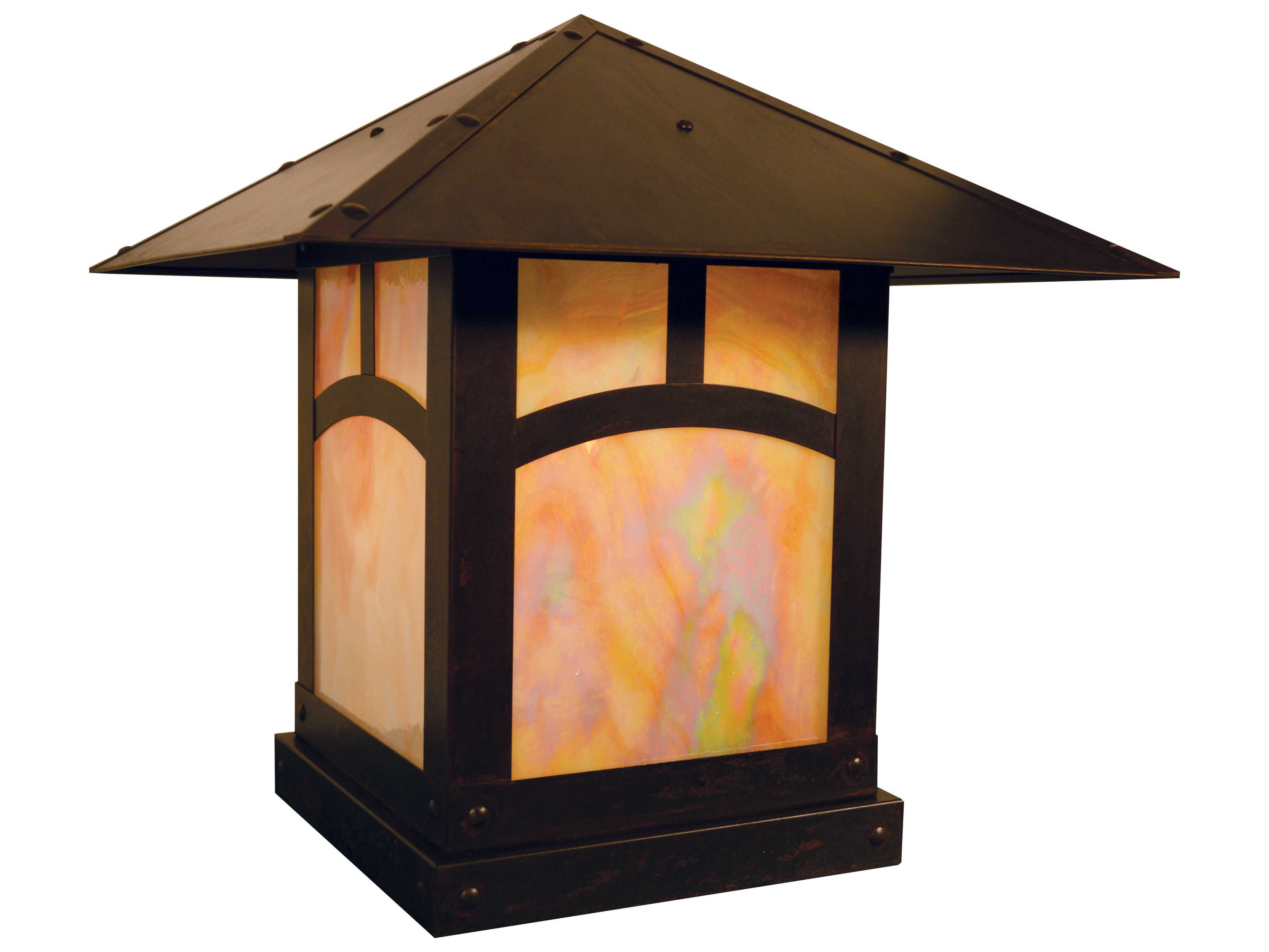 Arroyo Craftsman Evergreen 1 Light 16'' Outdoor Post Light AYEC16