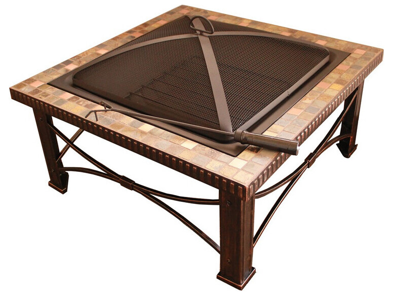 AZ Patio Heaters 30'' Slate Tile Fire Pit AZFTB51161B