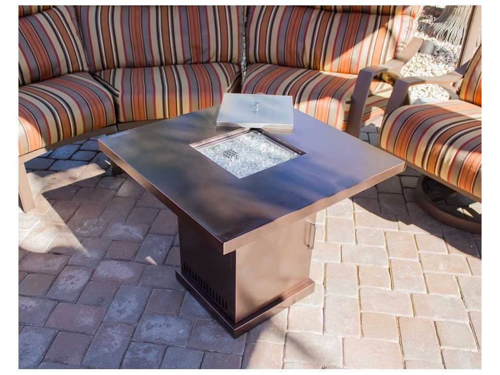 AZ Patio Heaters Small Bronze Steel Firepit AZGSFPRPC