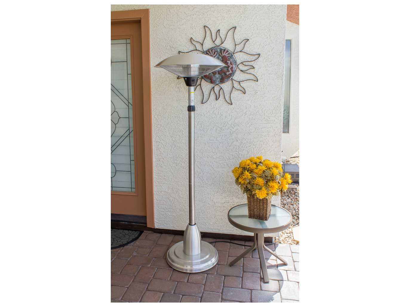 AZ Patio Heaters Telescopic Electric Heater With Adjustable Head HIL