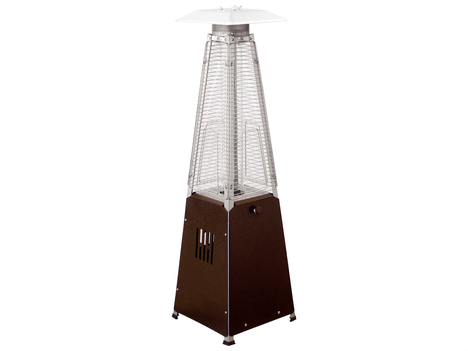 AZ Patio Heaters Portable Bronze Glass Tube Patio Heater HLDS032GTTHG