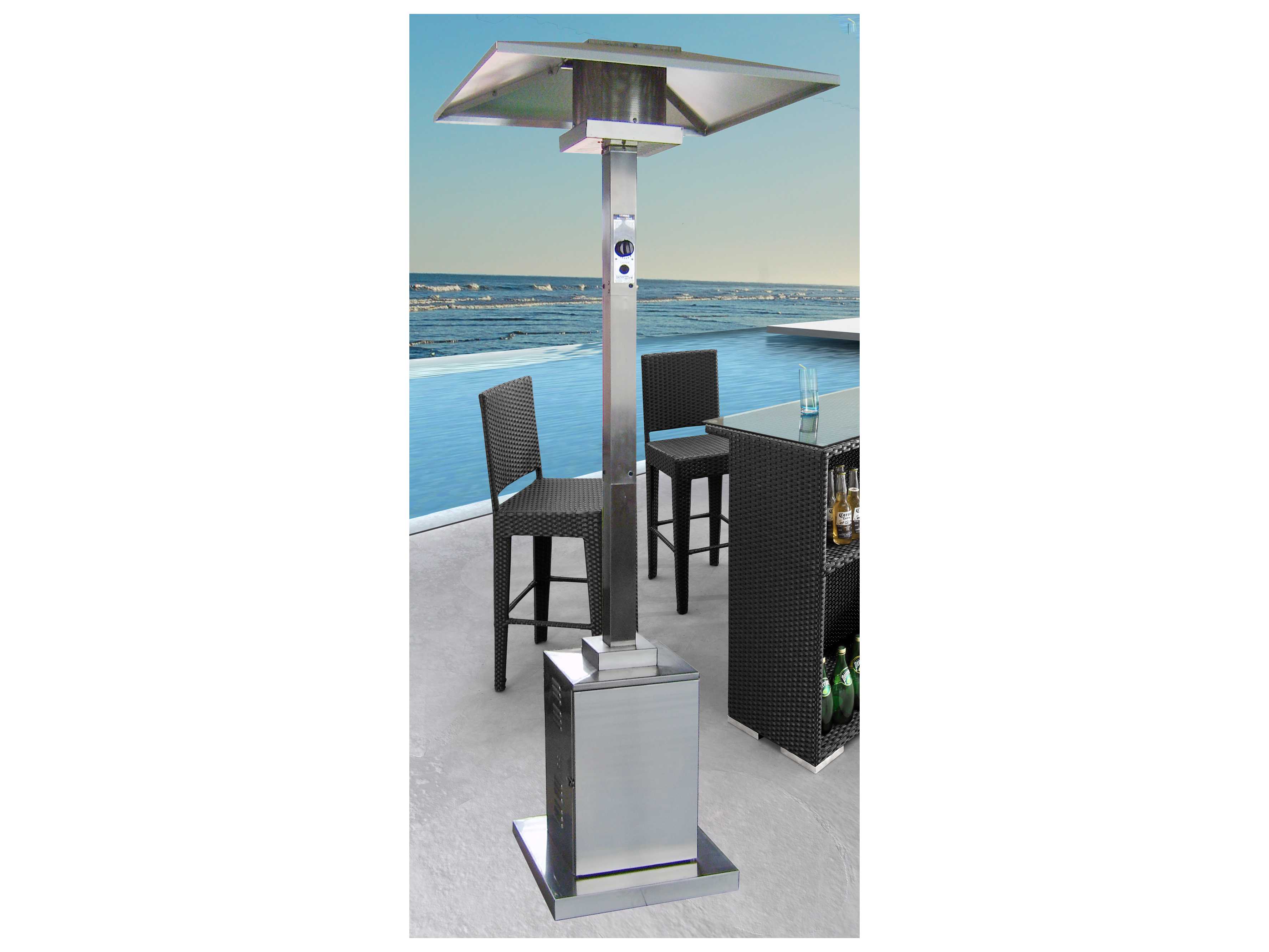 AZ 91 Tall Stainless Steel Commercial Grade Propane Gas Heater HSSS