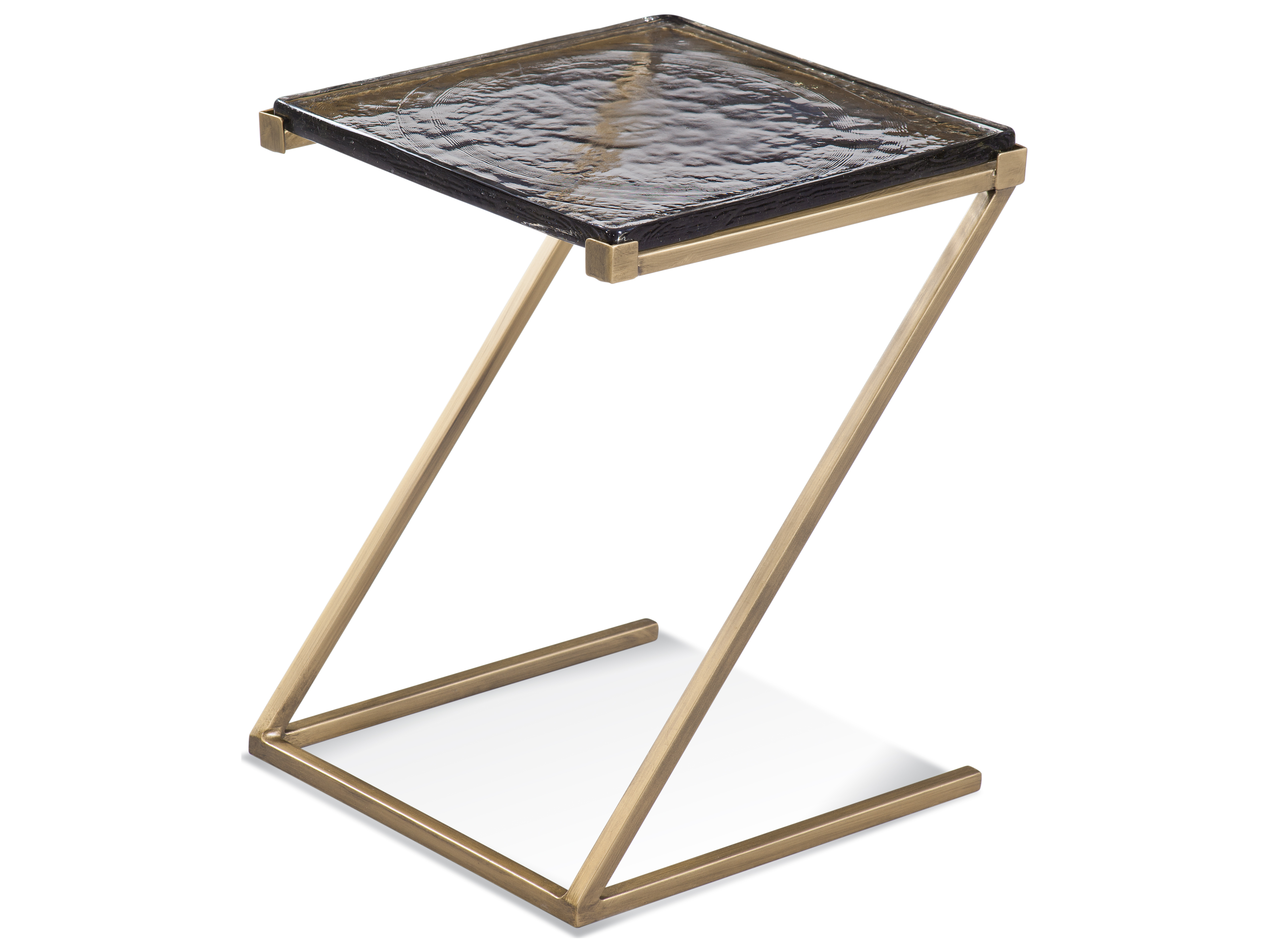 Bassett Mirror Corina Square Glass Gold End Table BA8825LR223