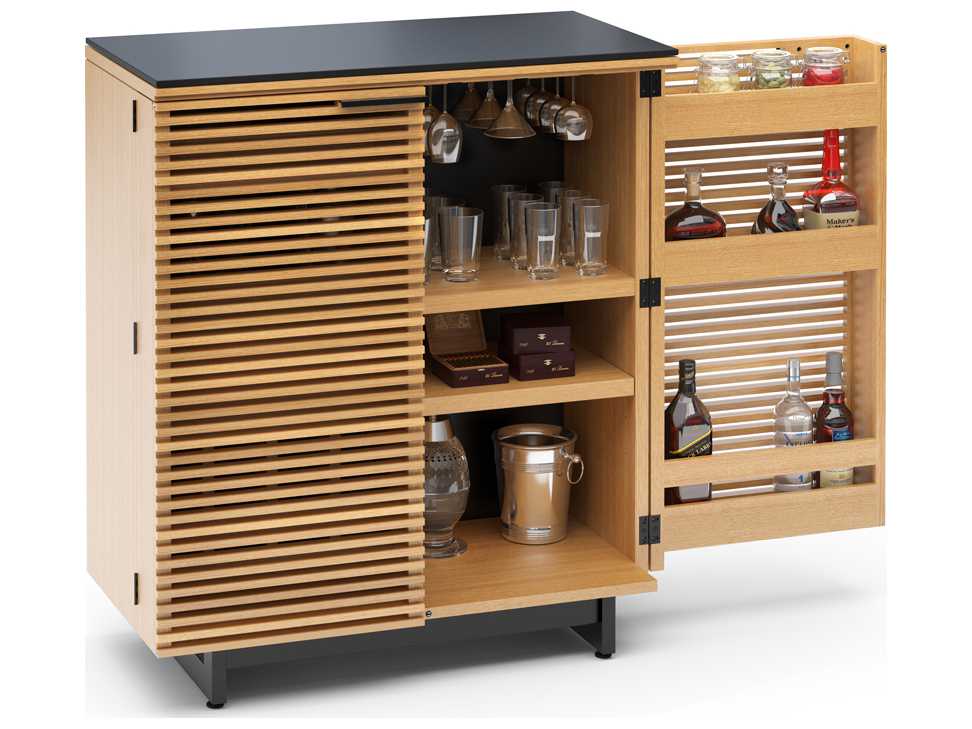 BDI Corridor 36''W x 18.5''D White Oak Compact Bar BDI5620WOK